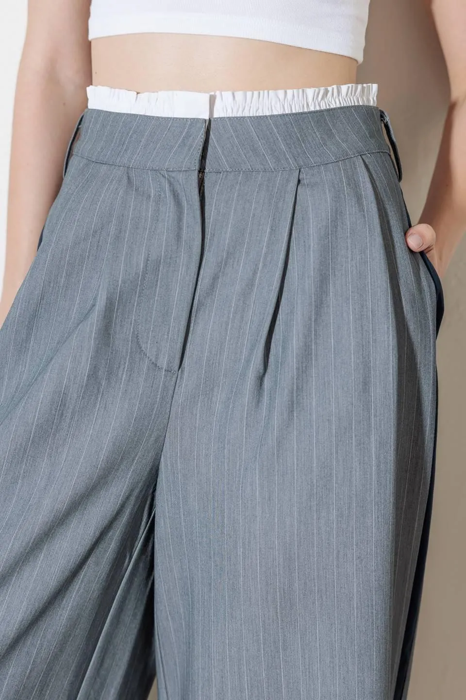 Smile Bright in Grey Woven Pants sold by Zulily product image thumbnail 2