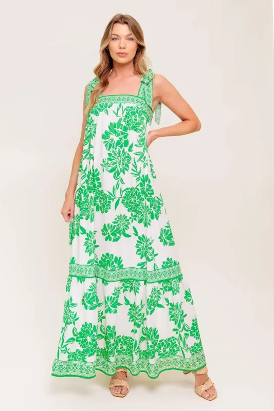 Garden Tales Woven Maxi Dress made by Flying Tomato