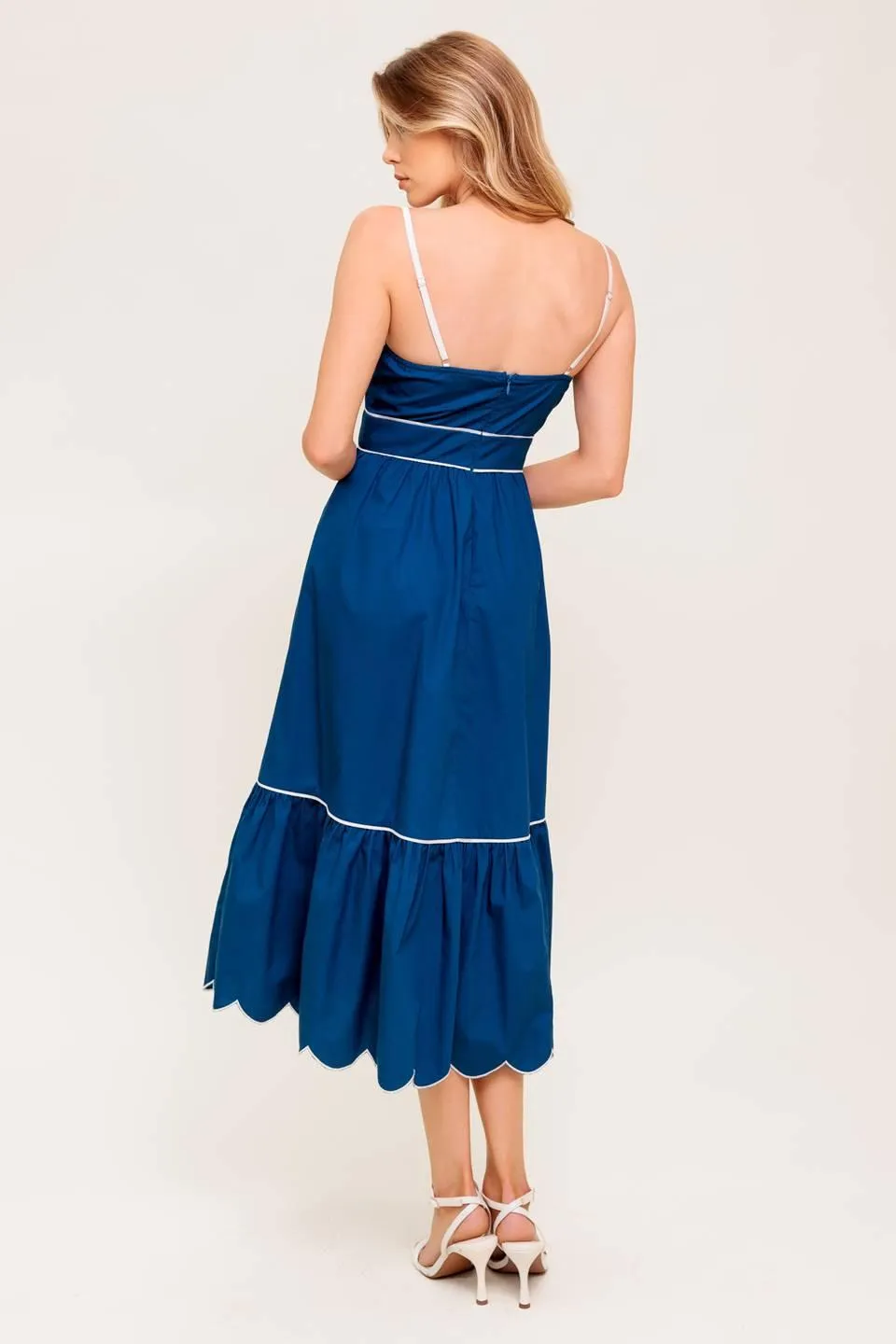Rustic Dream Navy Woven Midi Dress sold by Zulily product image thumbnail 3