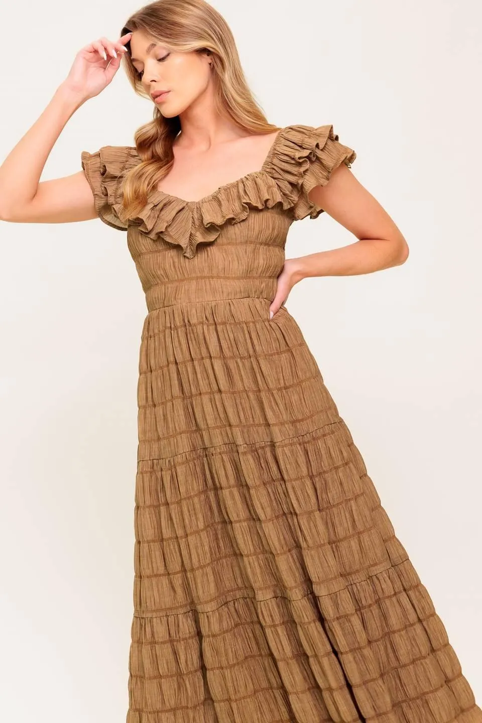 Natural Balance Woven Midi Dress sold by Zulily