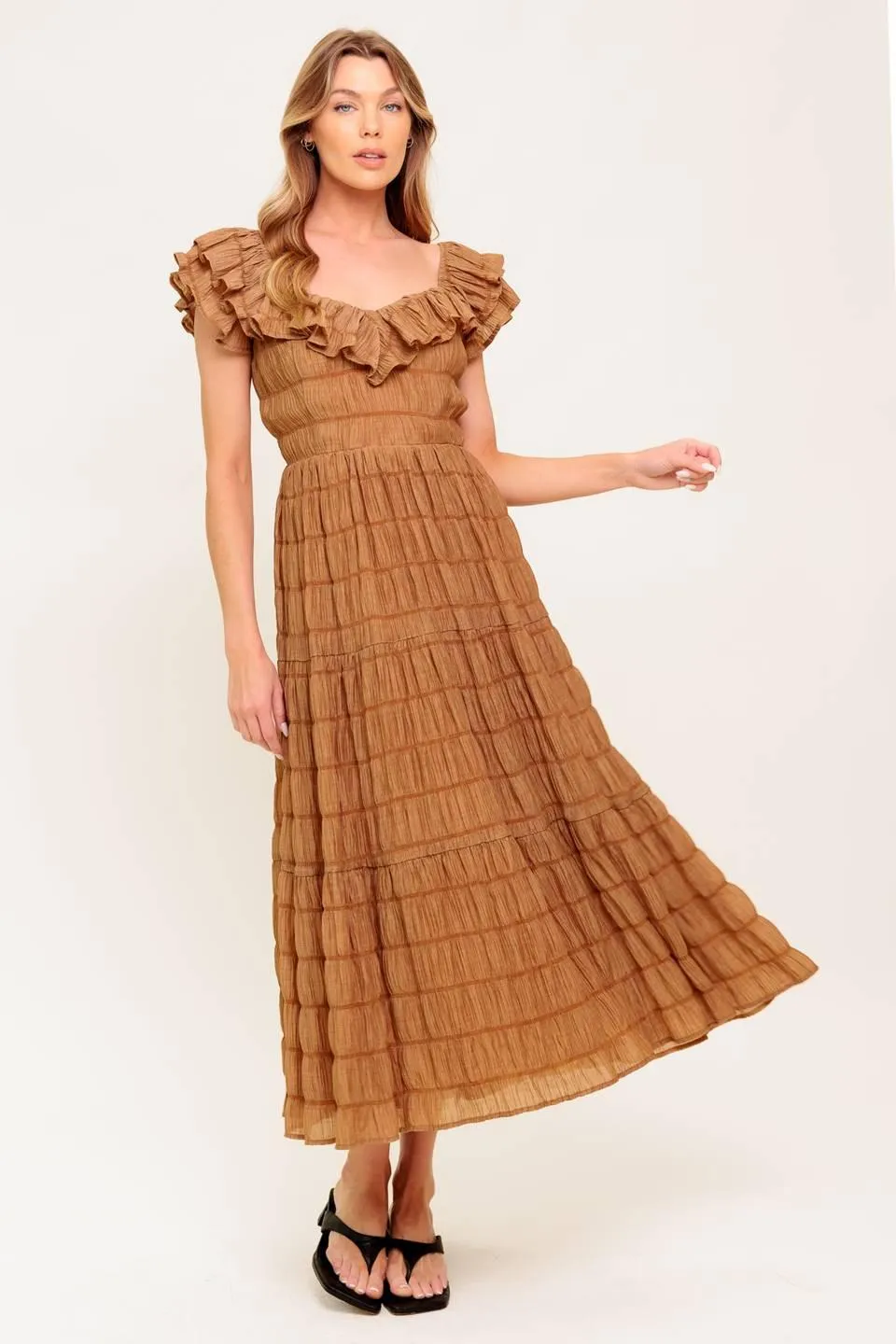 Natural Balance Woven Midi Dress sold by Zulily product image thumbnail 2