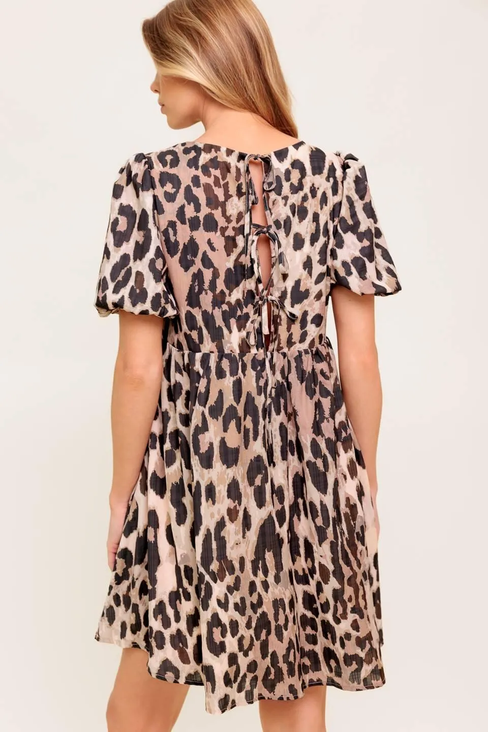 Forever Yours Leopard Woven Mini Dress sold by Zulily product image thumbnail 2