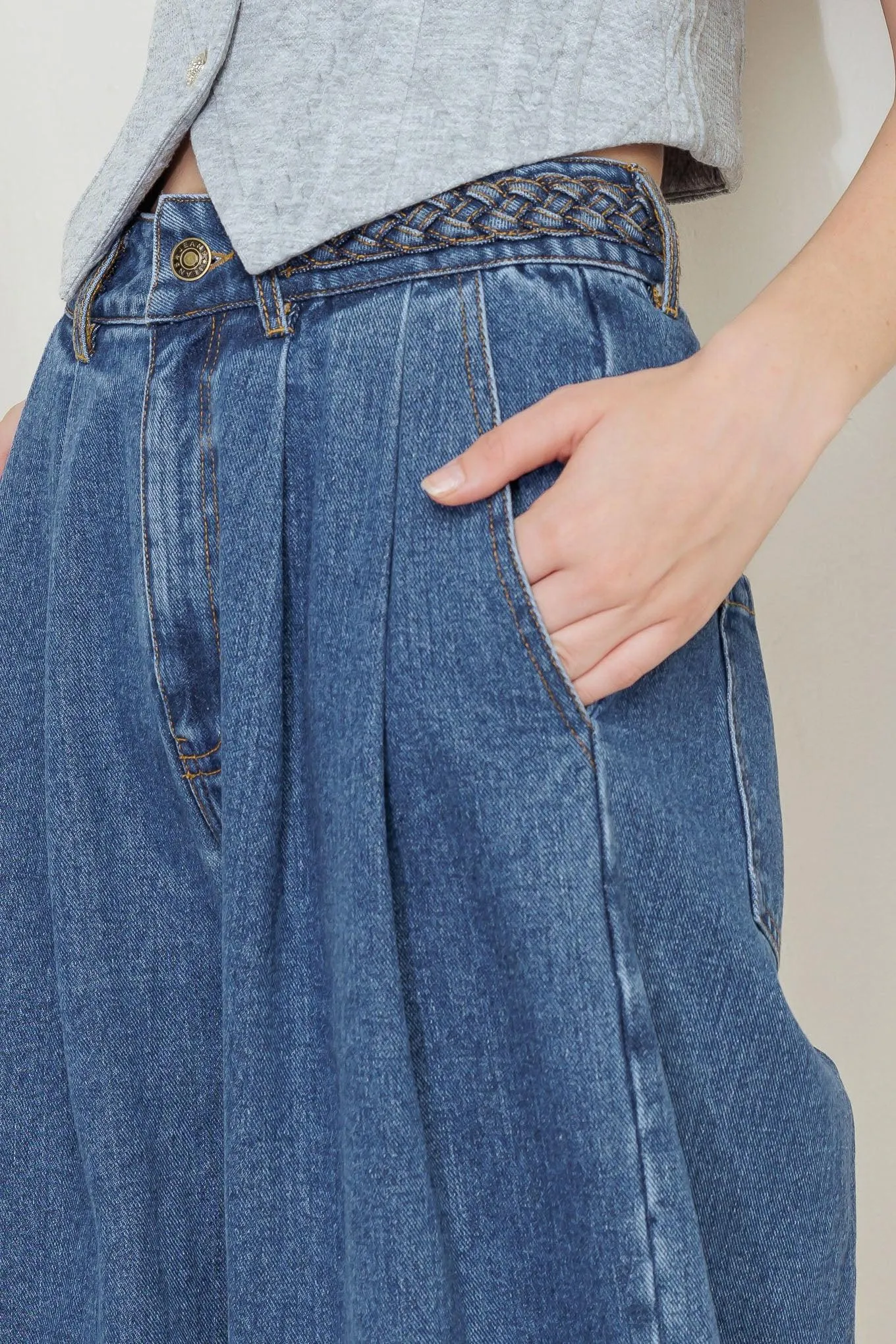 Western Rivet Denim Pants sold by Zulily product image thumbnail 2