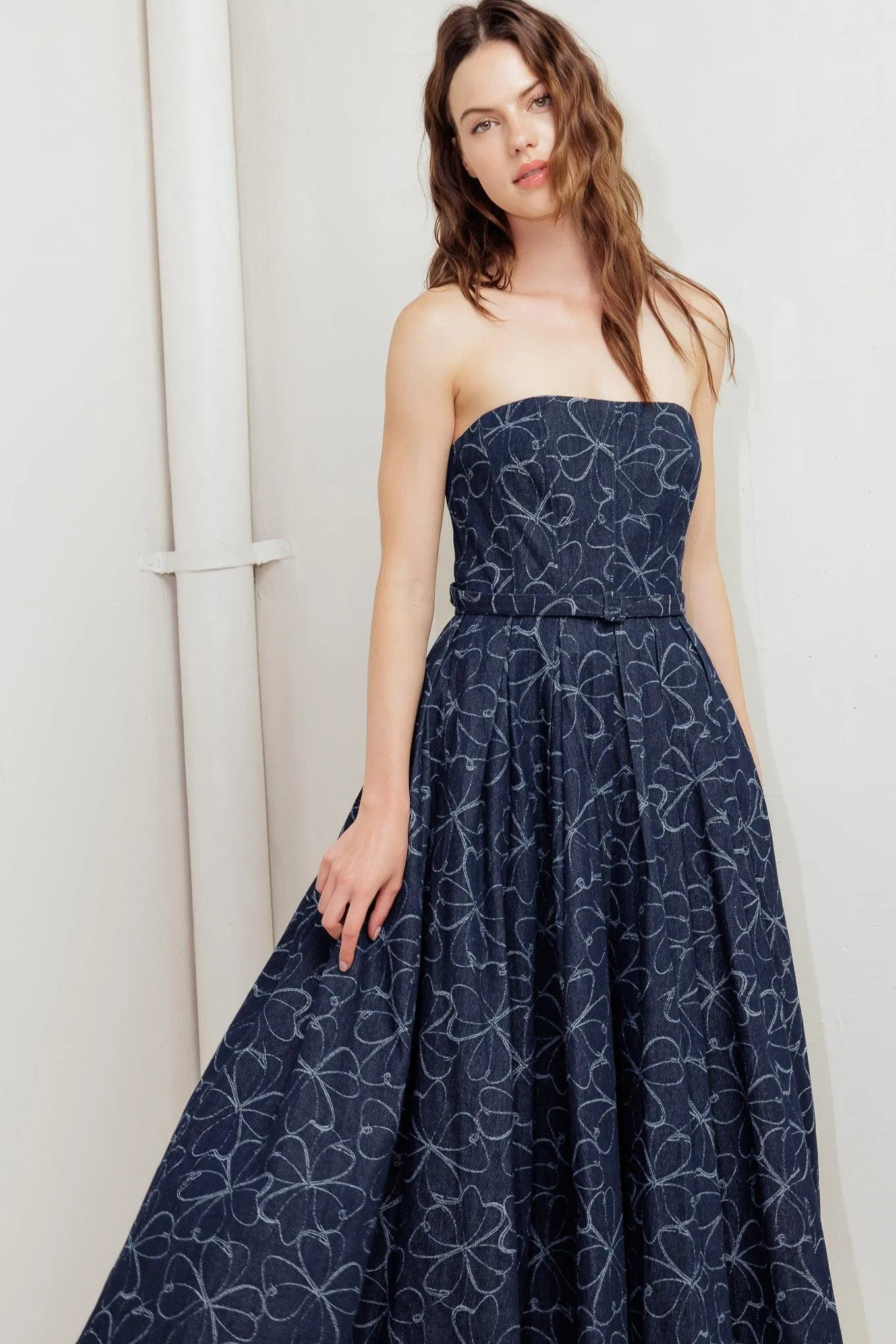 Moondust Garden Denim Midi Dress sold by Zulily product image thumbnail 5
