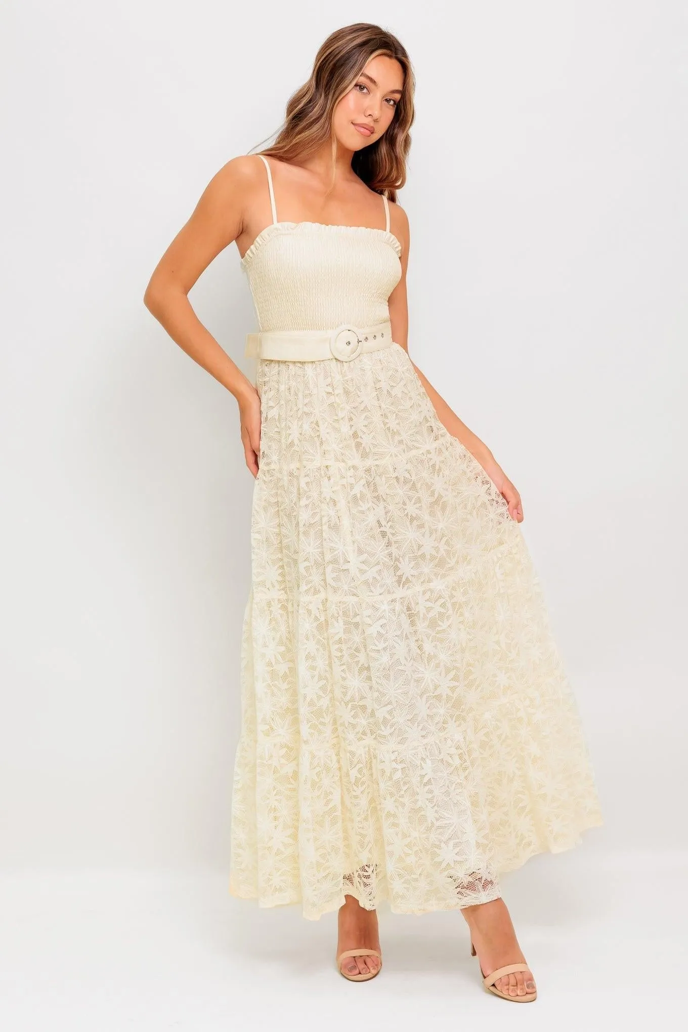 Paradise Awaits Woven Lace Ankle Dress sold by Zulily