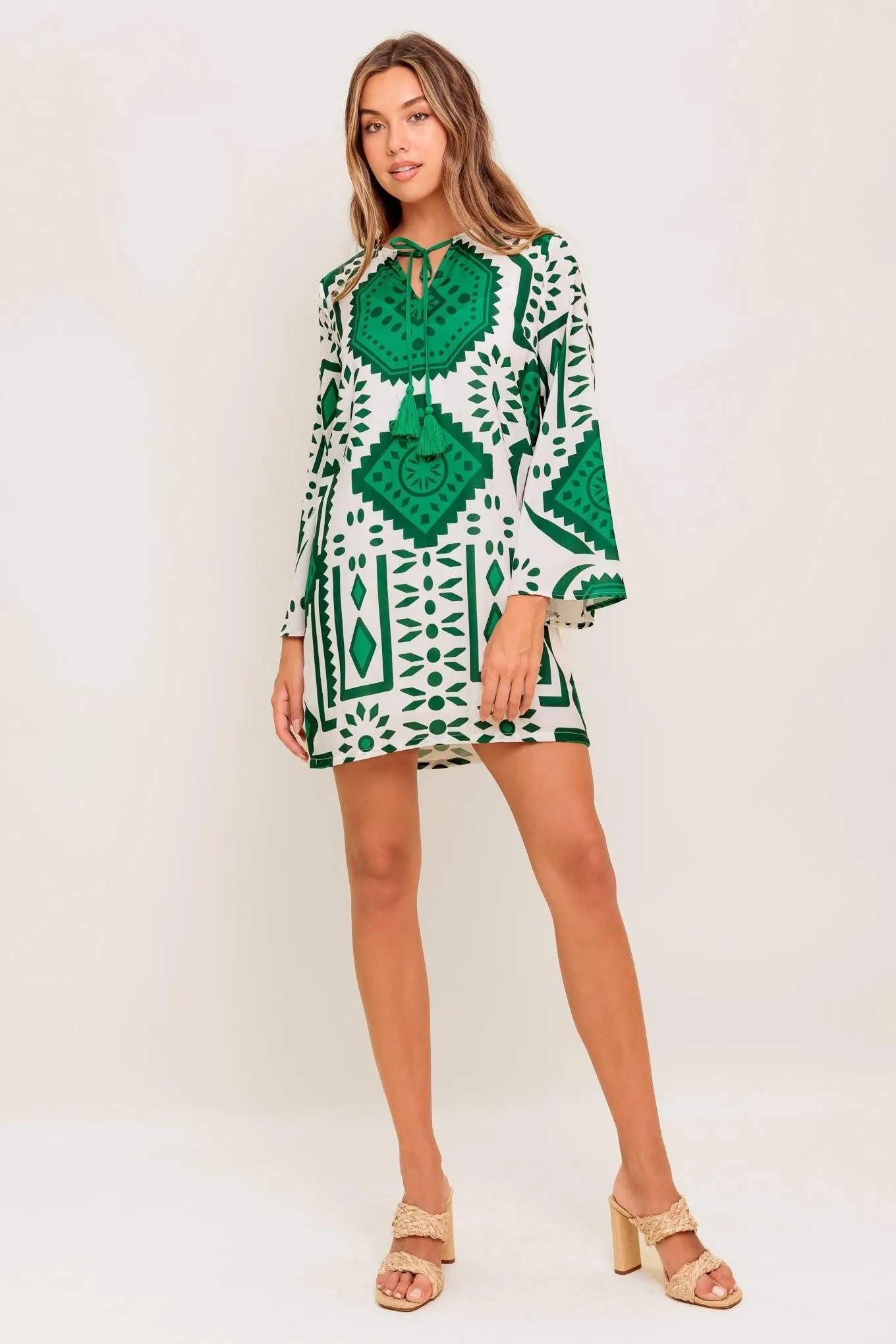 Emerald Terra Tunic Woven Mini Dress sold by Zulily product image thumbnail 4