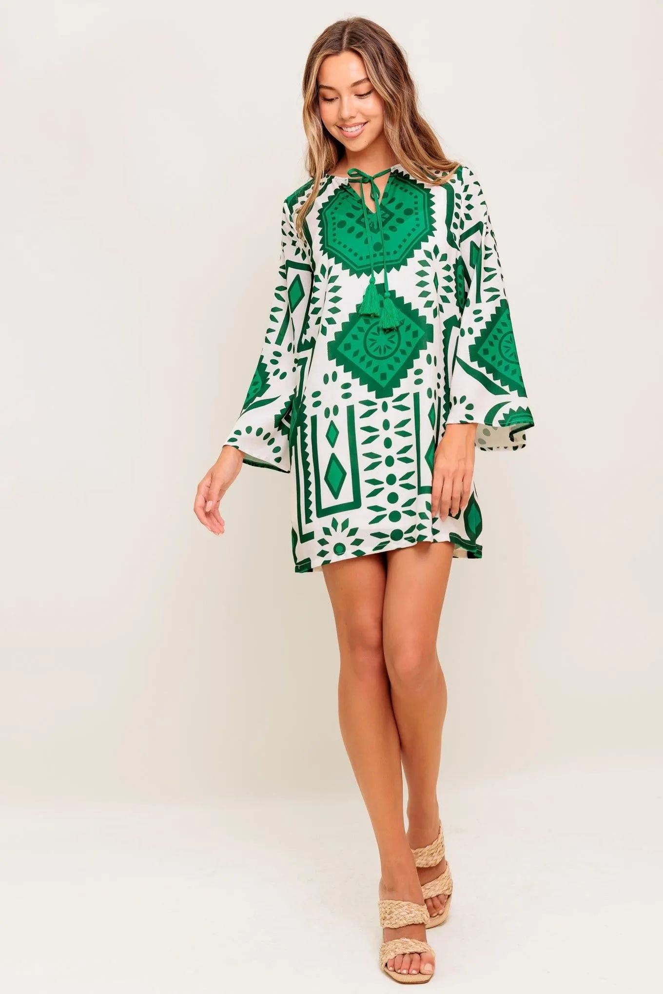 Emerald Terra Tunic Woven Mini Dress sold by Zulily