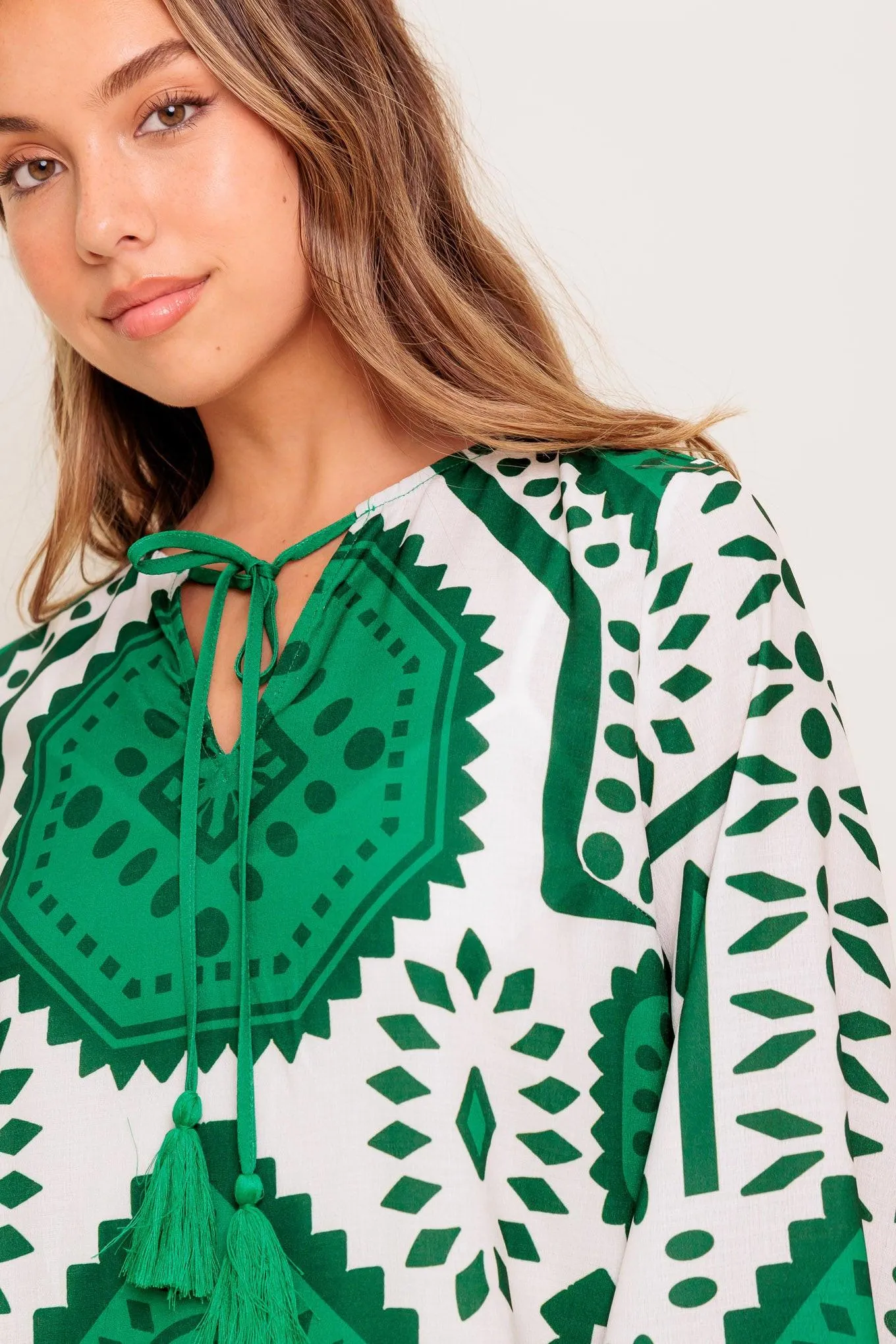 Emerald Terra Tunic Woven Mini Dress sold by Zulily product image thumbnail 2