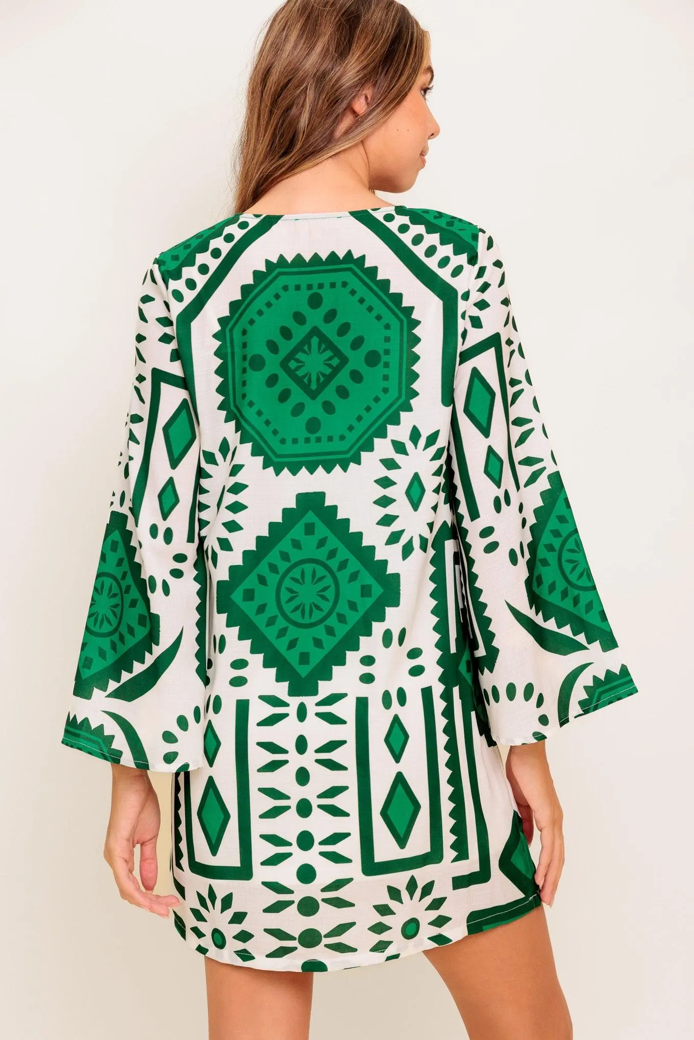 Emerald Terra Tunic Woven Mini Dress sold by Zulily product image thumbnail 3