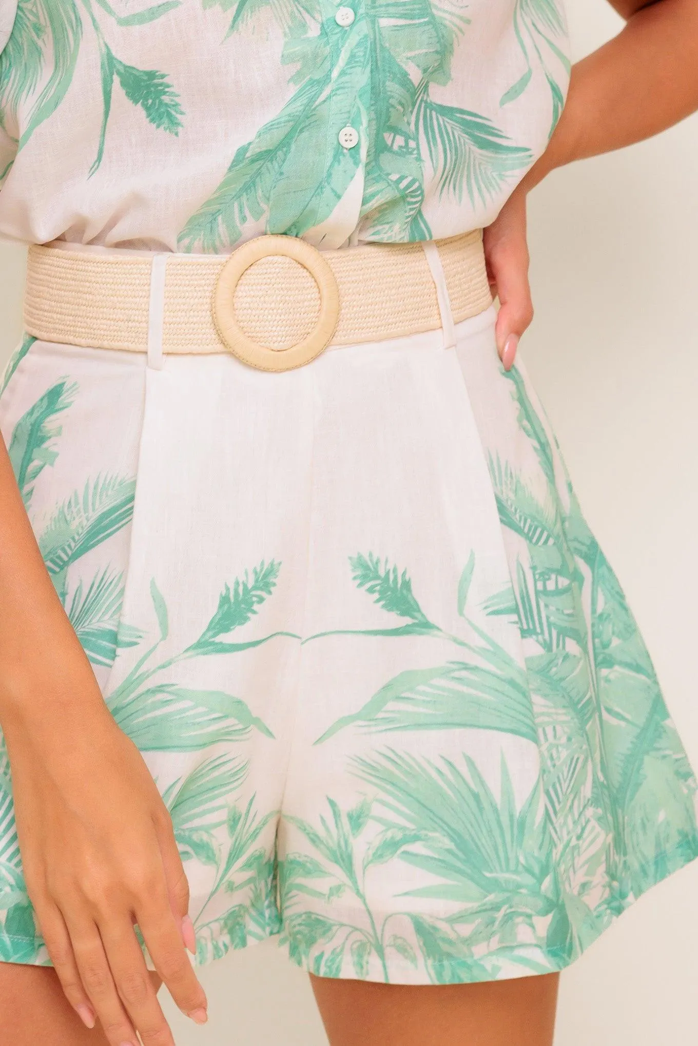 Garden Light Woven Top and Short Set sold by Zulily product image thumbnail 2