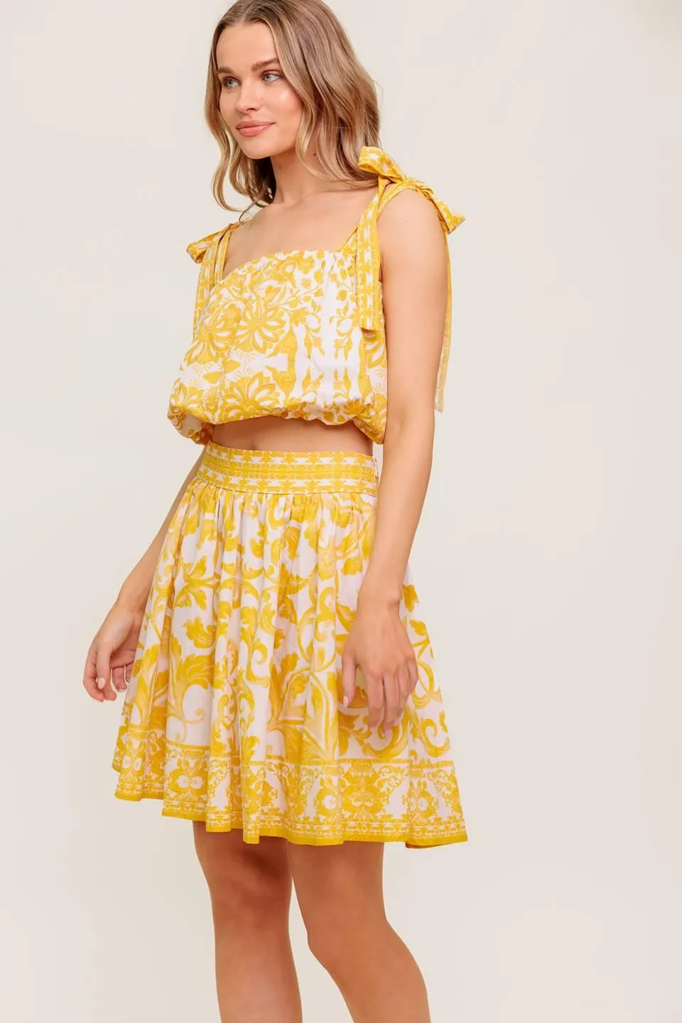 Twig Light Noir Woven Top and Skirt Set sold by Zulily product image thumbnail 5