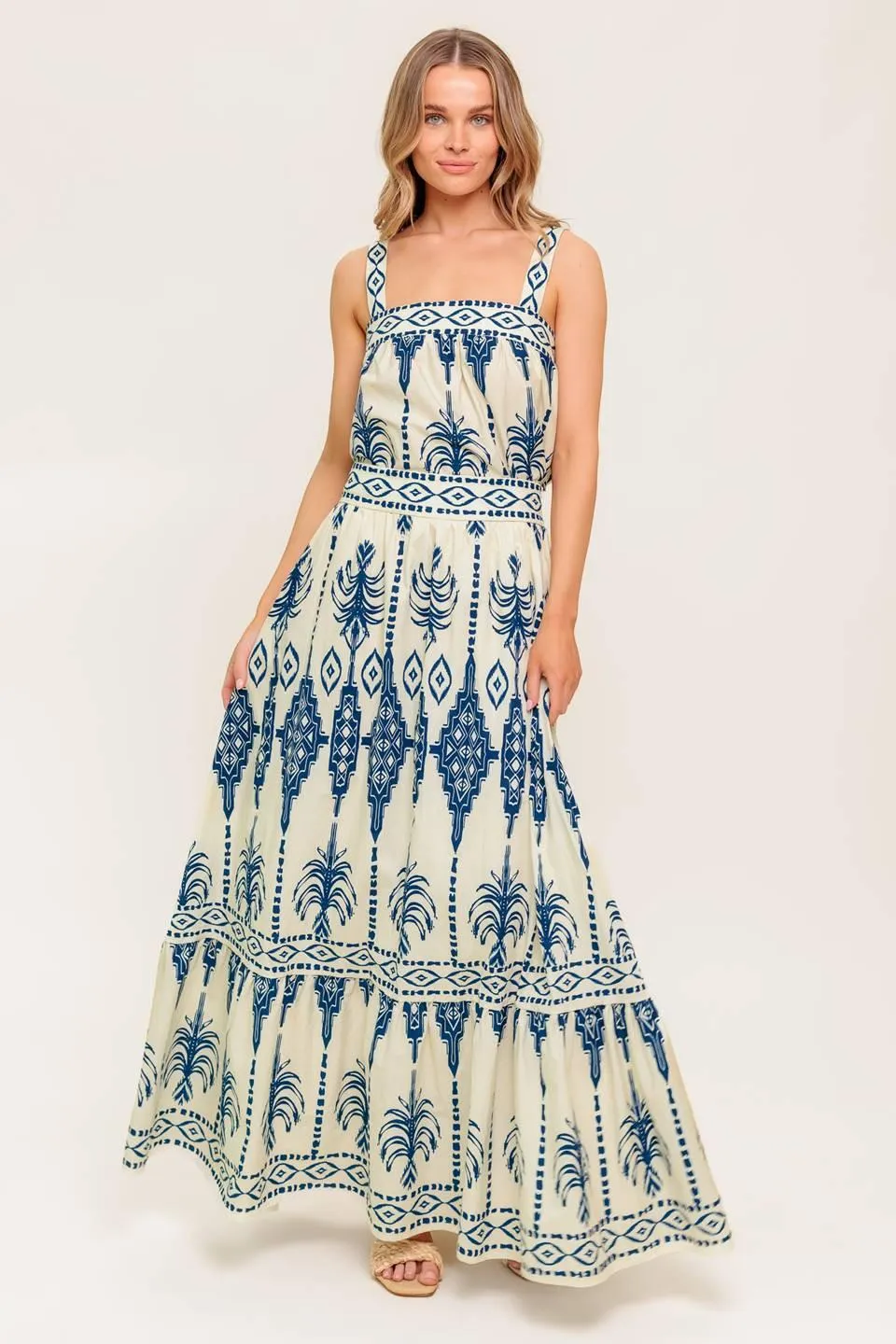 Floral Rhythm Woven Top and Skirt Set sold by Zulily product image thumbnail 4