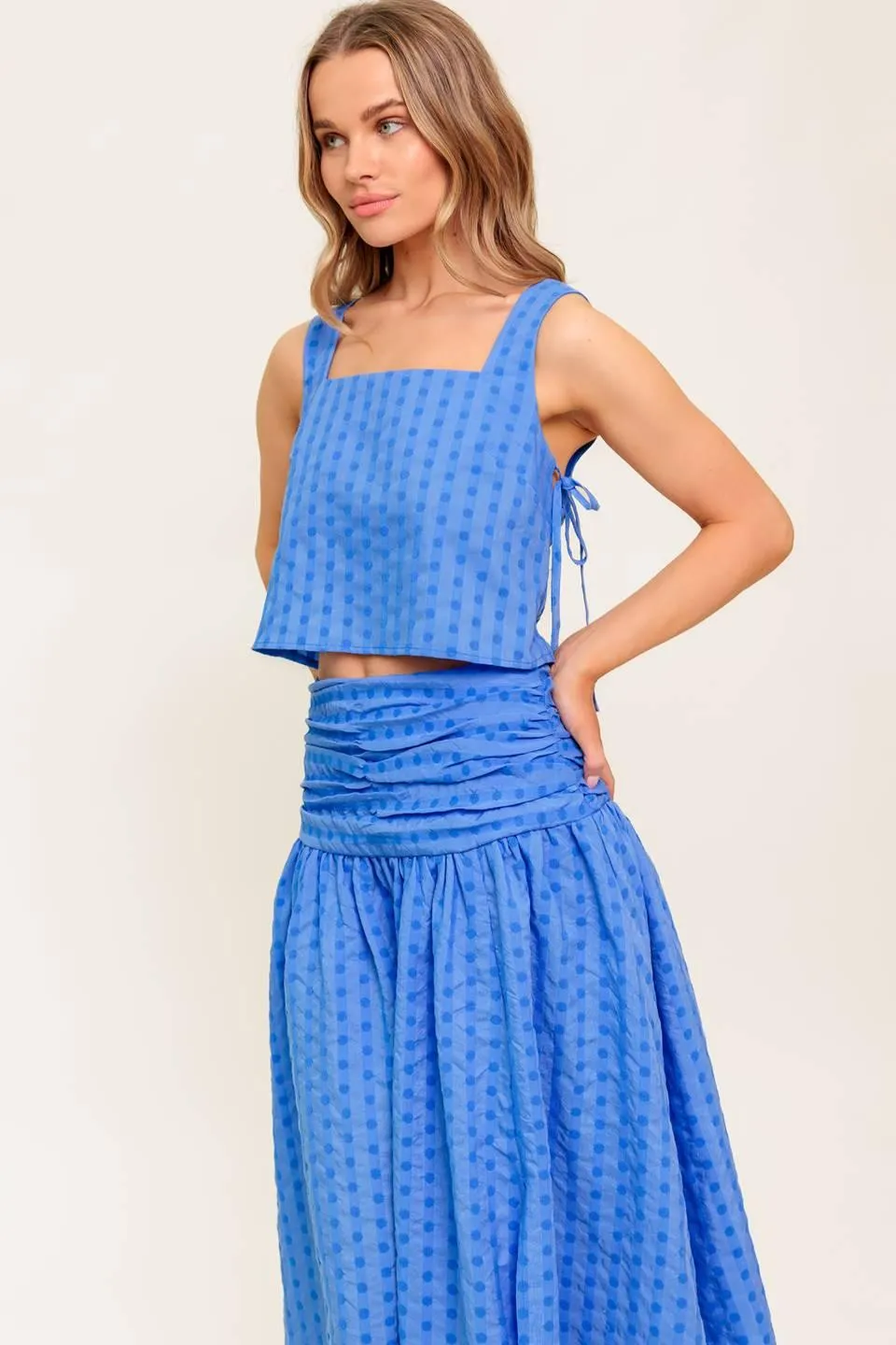 Urban Affair Blue Top and Skirt Set sold by Zulily product image thumbnail 3