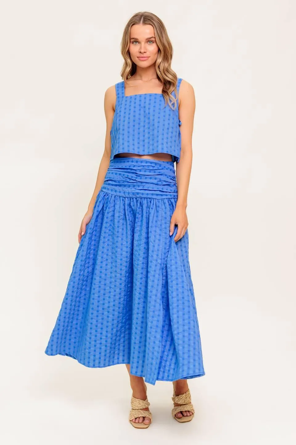 Urban Affair Blue Top and Skirt Set sold by Zulily product image thumbnail 4