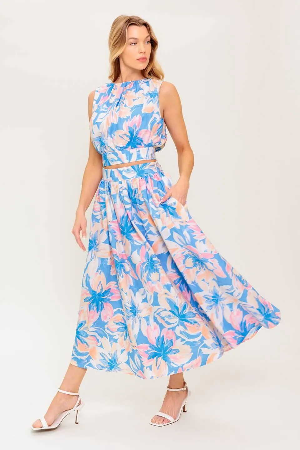 Golden Hour Harmony Woven Top and Skirt Set sold by Zulily product image thumbnail 4