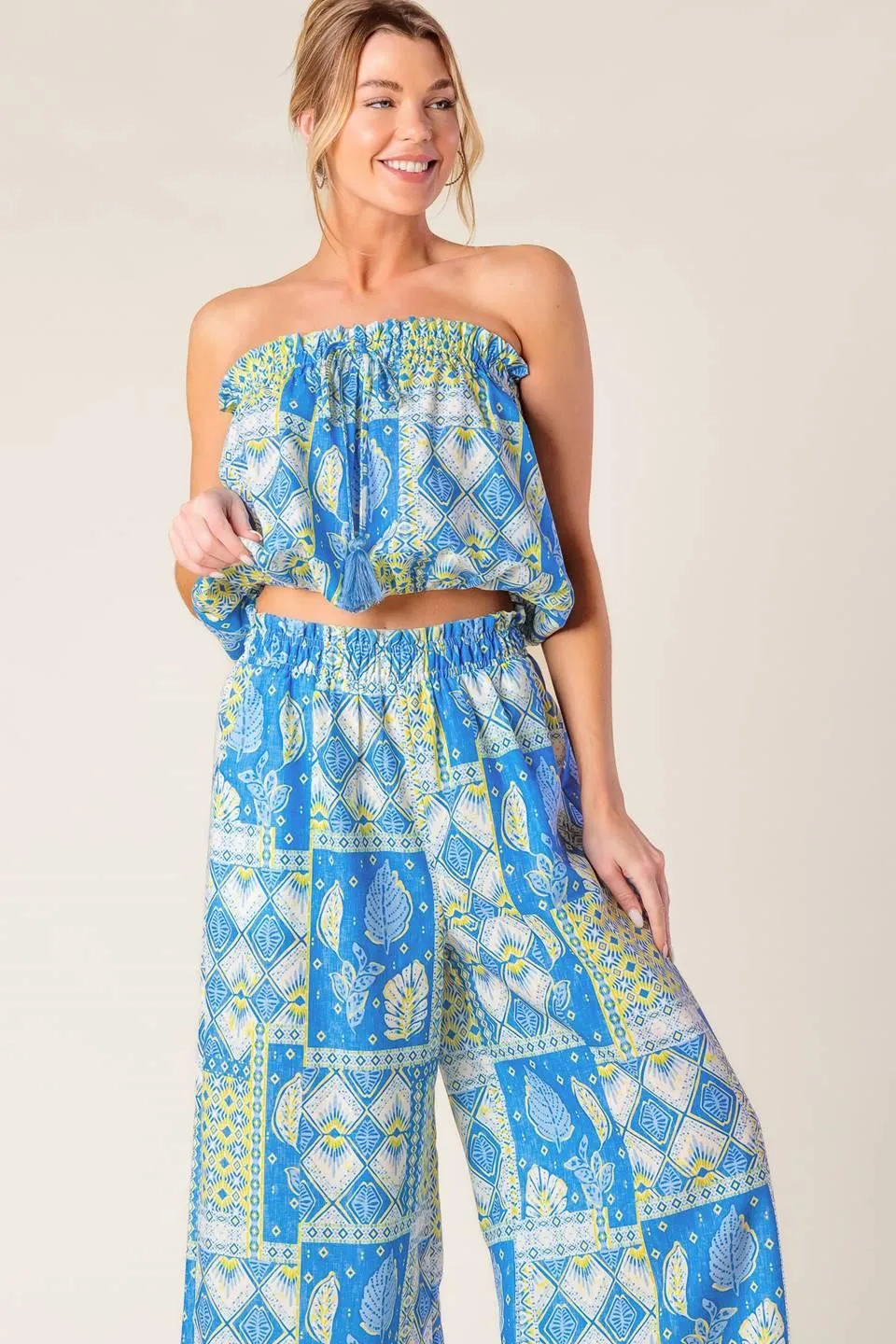 Let's Get Out of Town Woven Top and Pant Set sold by Zulily product image thumbnail 3