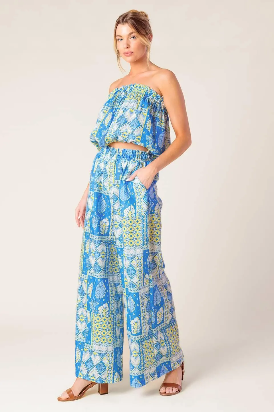 Let's Get Out of Town Woven Top and Pant Set sold by Zulily product image thumbnail 4