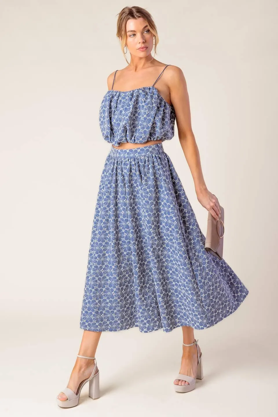 The Beauty of Now Woven Eyelet Top and Skirt Set sold by Zulily product image thumbnail 3