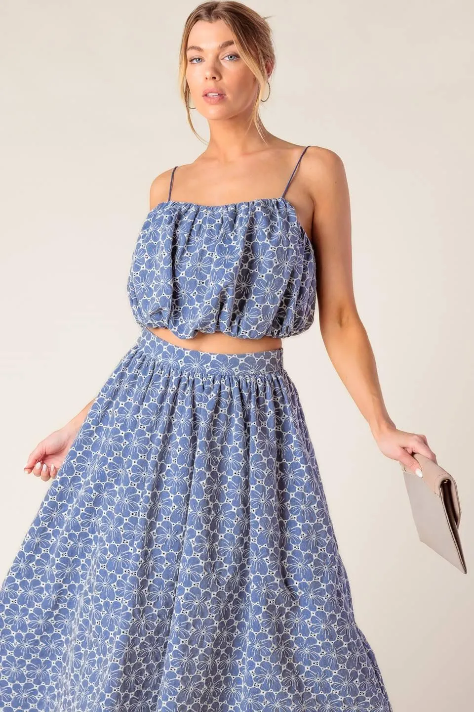 The Beauty of Now Woven Eyelet Top and Skirt Set sold by Zulily product image thumbnail 4