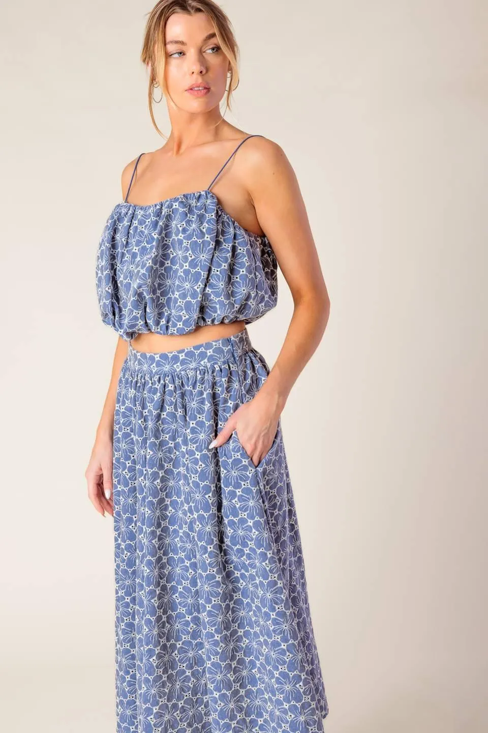 The Beauty of Now Woven Eyelet Top and Skirt Set sold by Zulily product image thumbnail 5