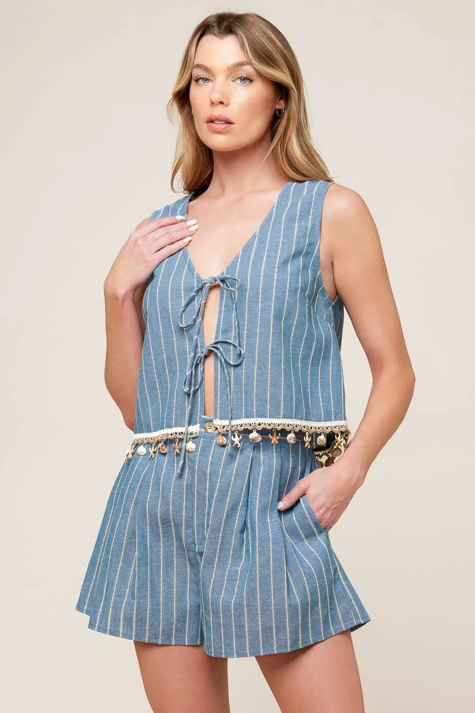 Songs of the Sky Woven Top and Shorts Set sold by Zulily
