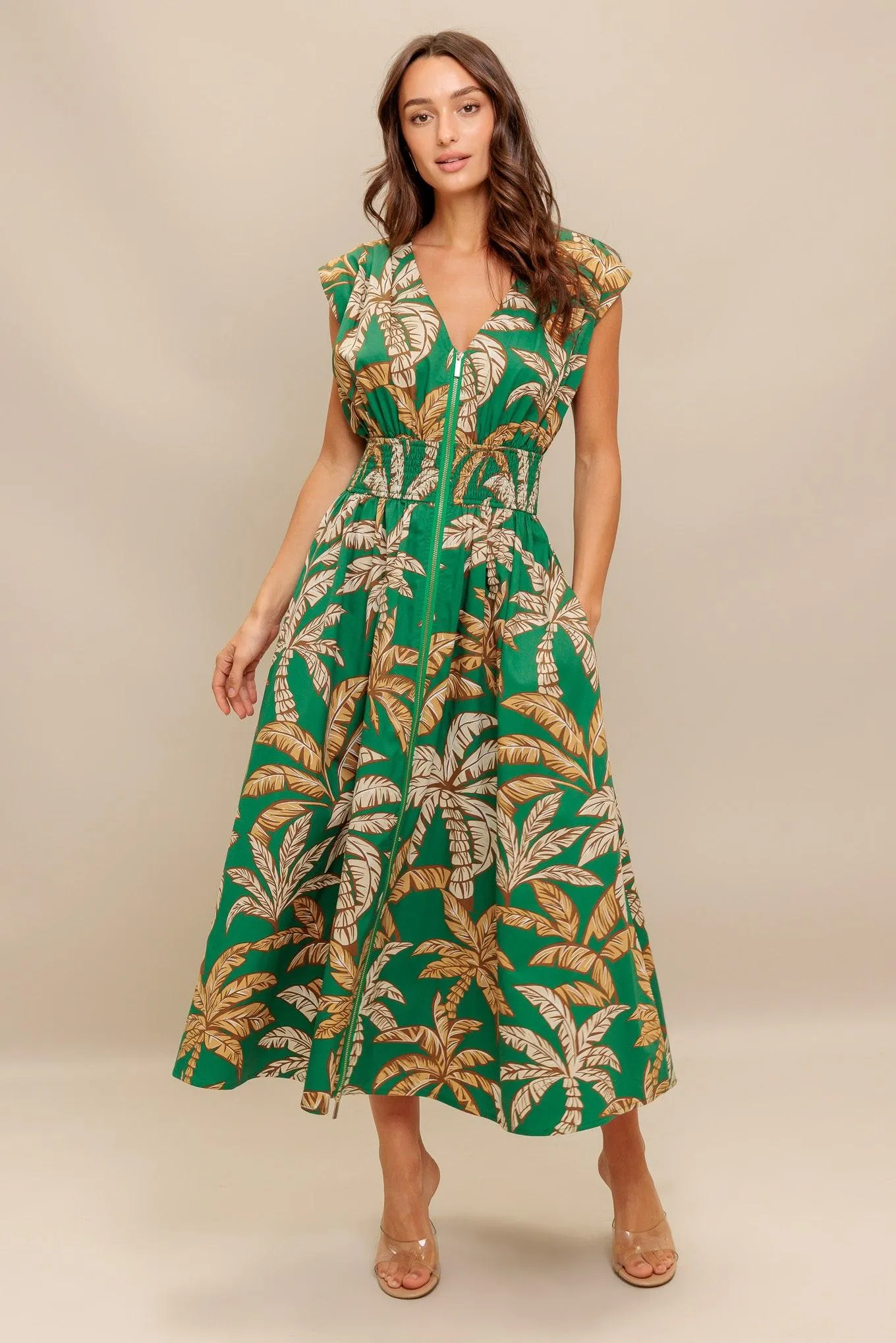 Lush Stillness Woven Midi Dress sold by Zulily product image thumbnail 4
