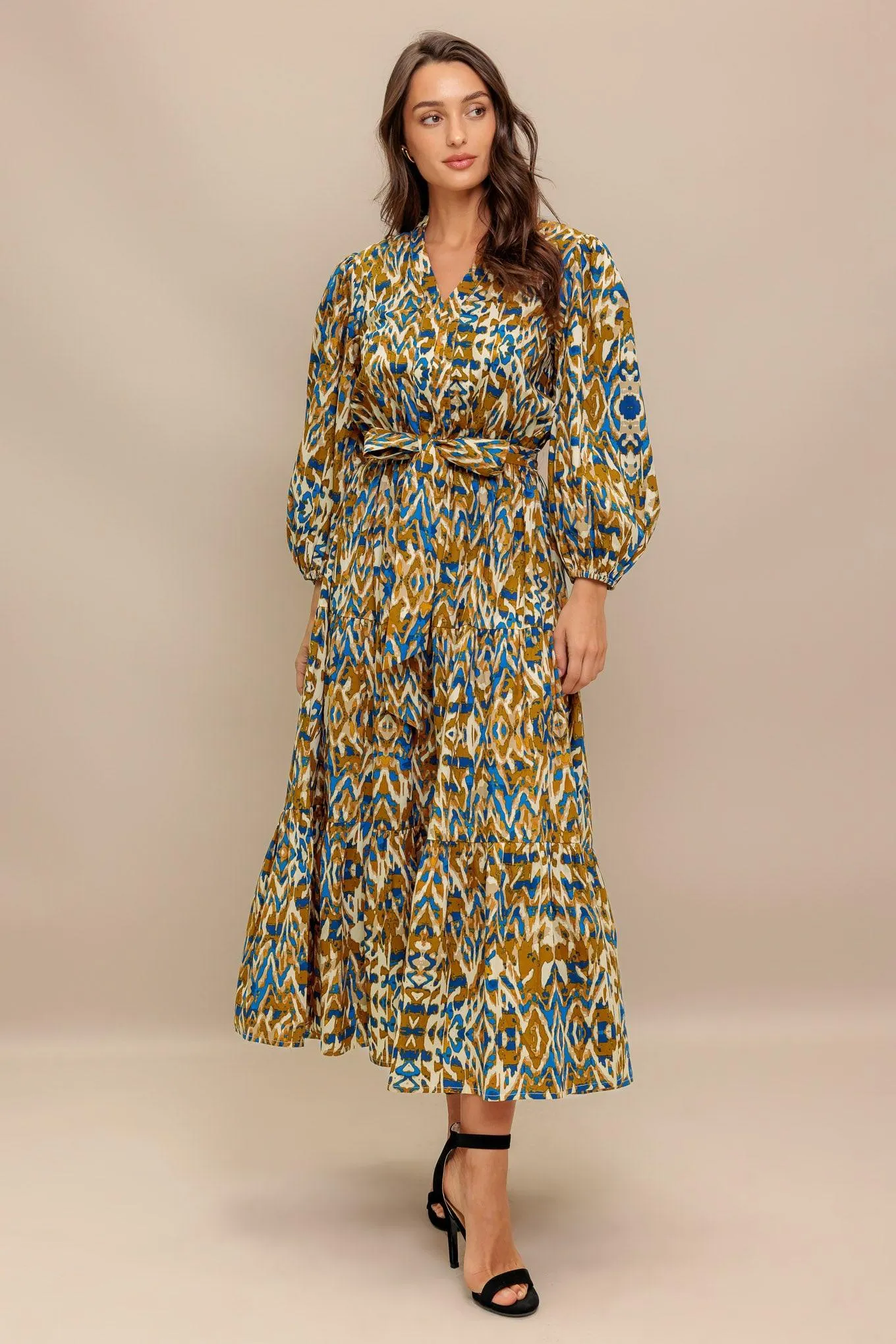 Terra Vision Woven Midi Dress sold by Zulily
