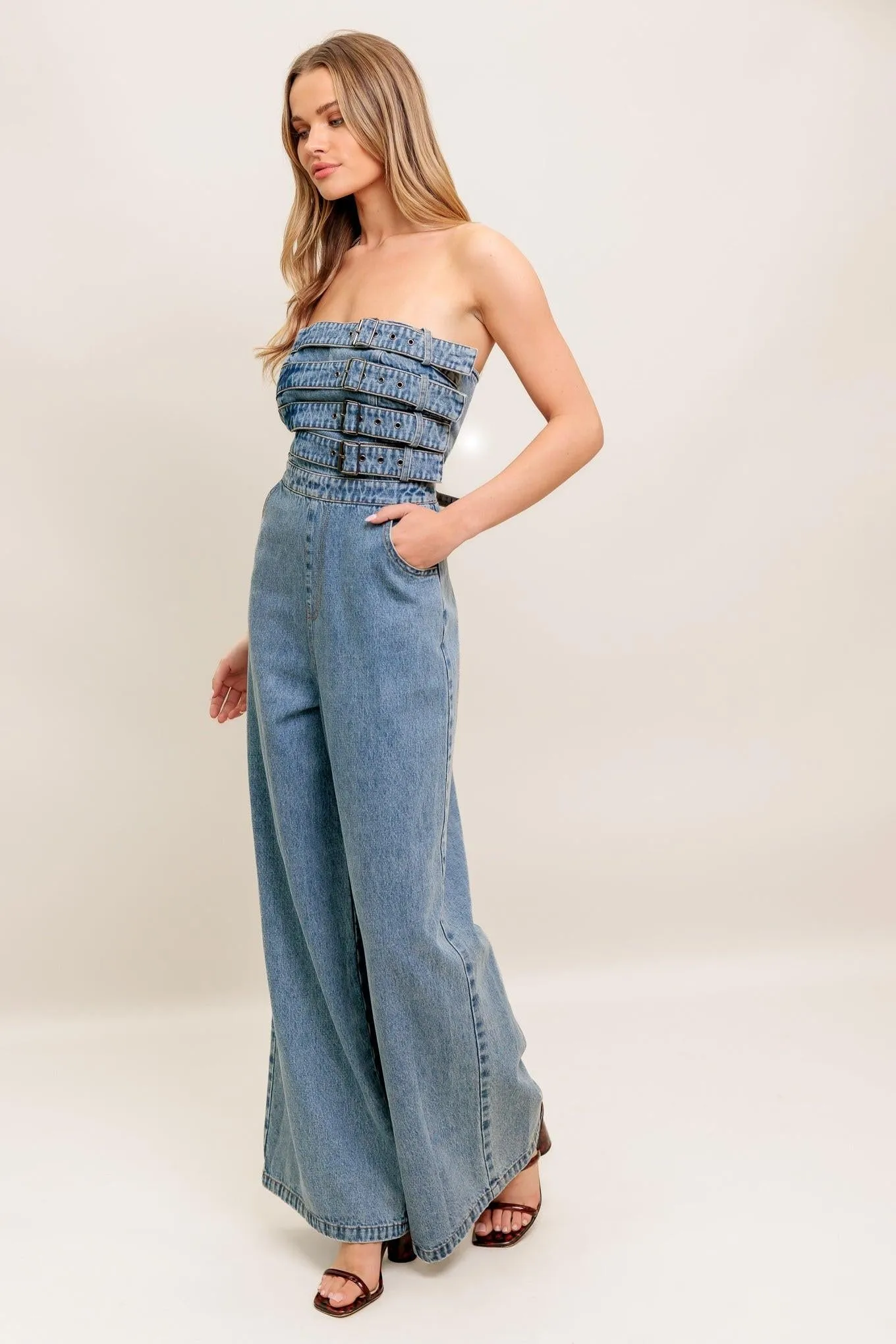 Urban Harness Denim Jumpsuit sold by Zulily product image thumbnail 5