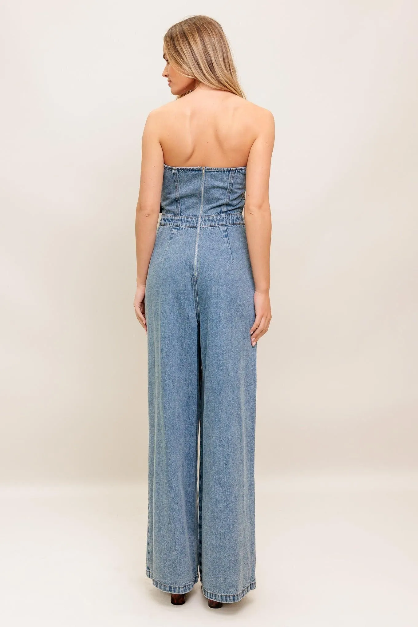 Urban Harness Denim Jumpsuit sold by Zulily product image thumbnail 4