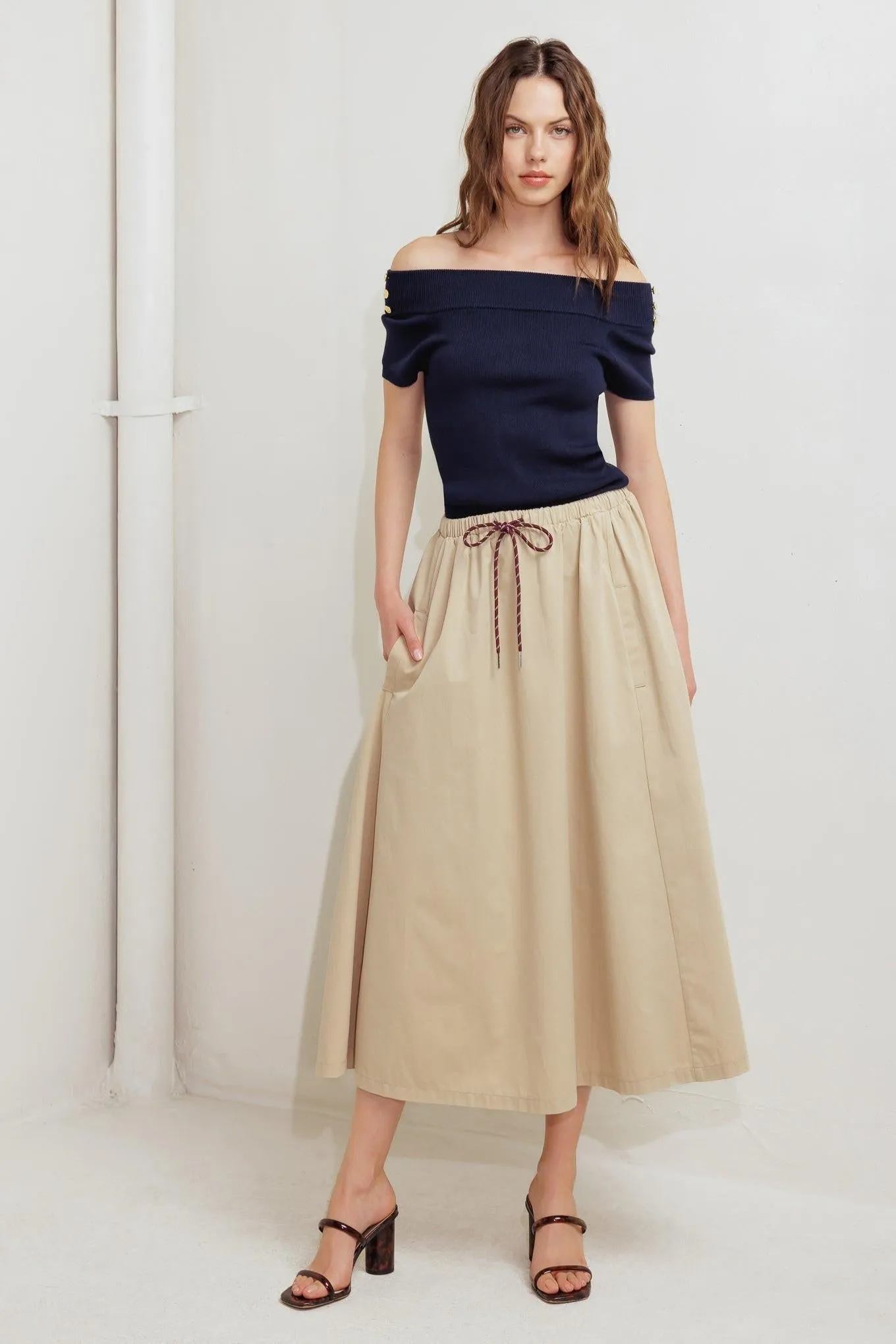 Weekend Parisian Woven Midi Skirt sold by Zulily product image thumbnail 4