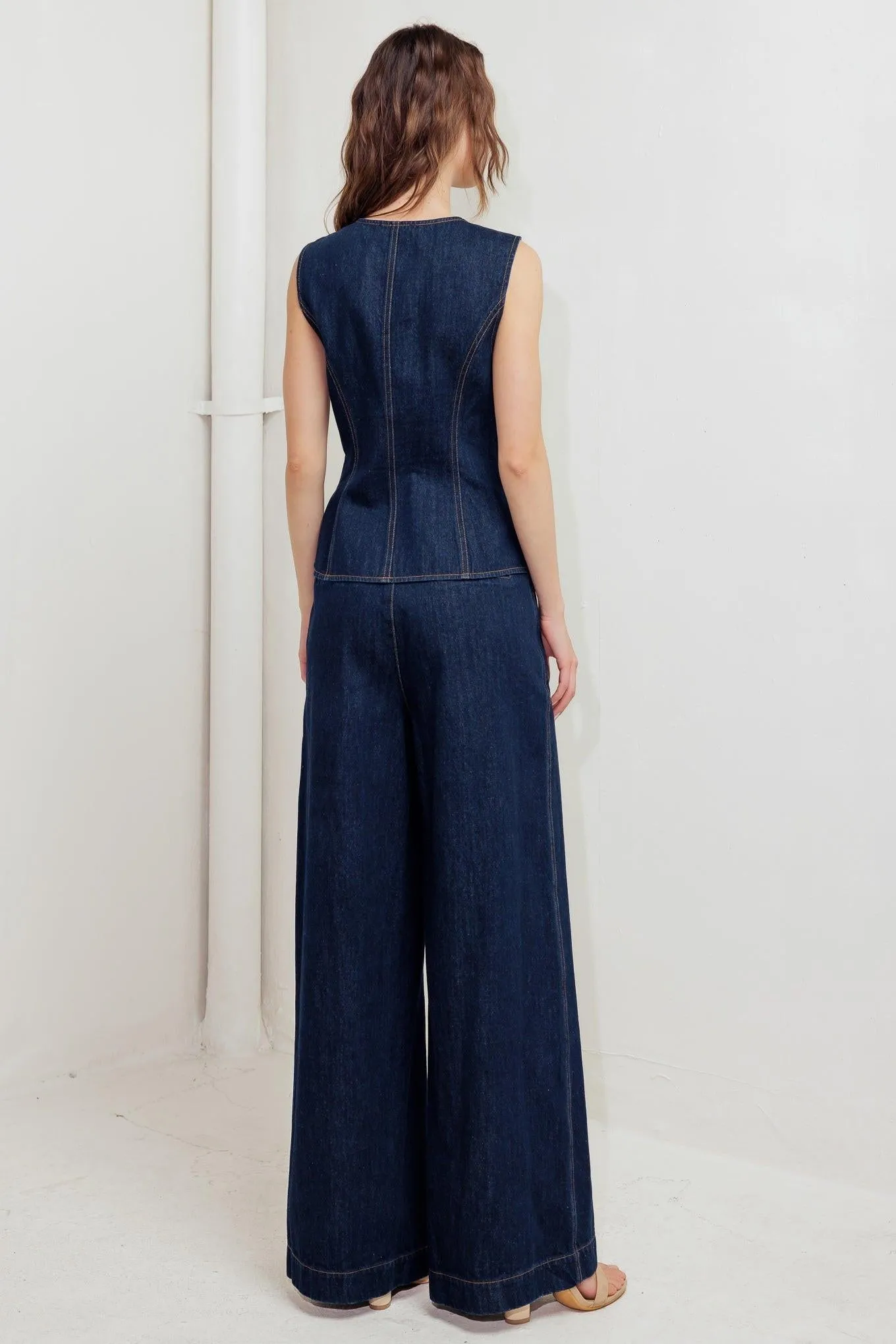 Indigo Icon Denim Vest sold by Zulily product image thumbnail 4