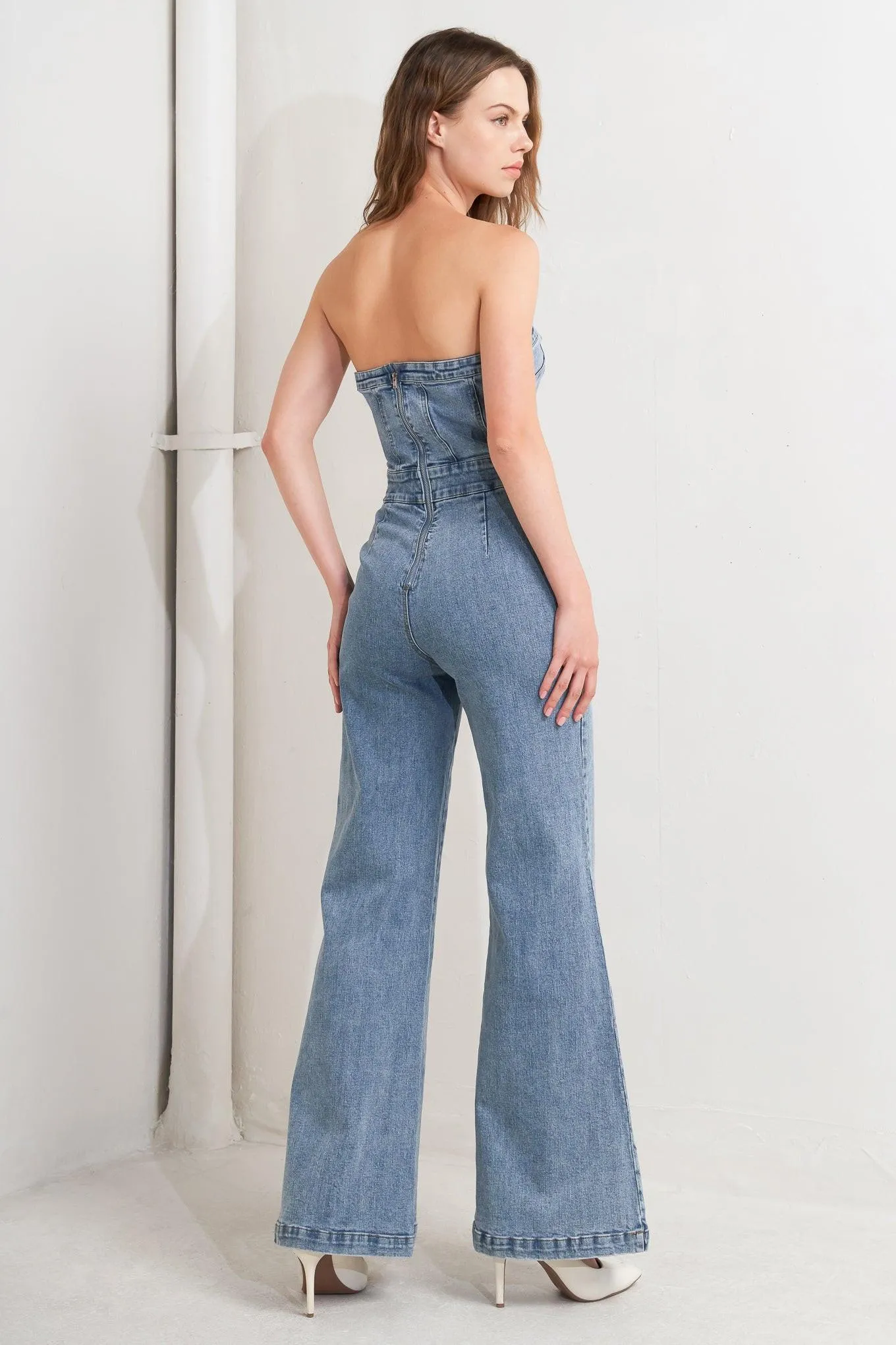 Urban Strapless Denim Jumpsuit sold by Zulily product image thumbnail 3