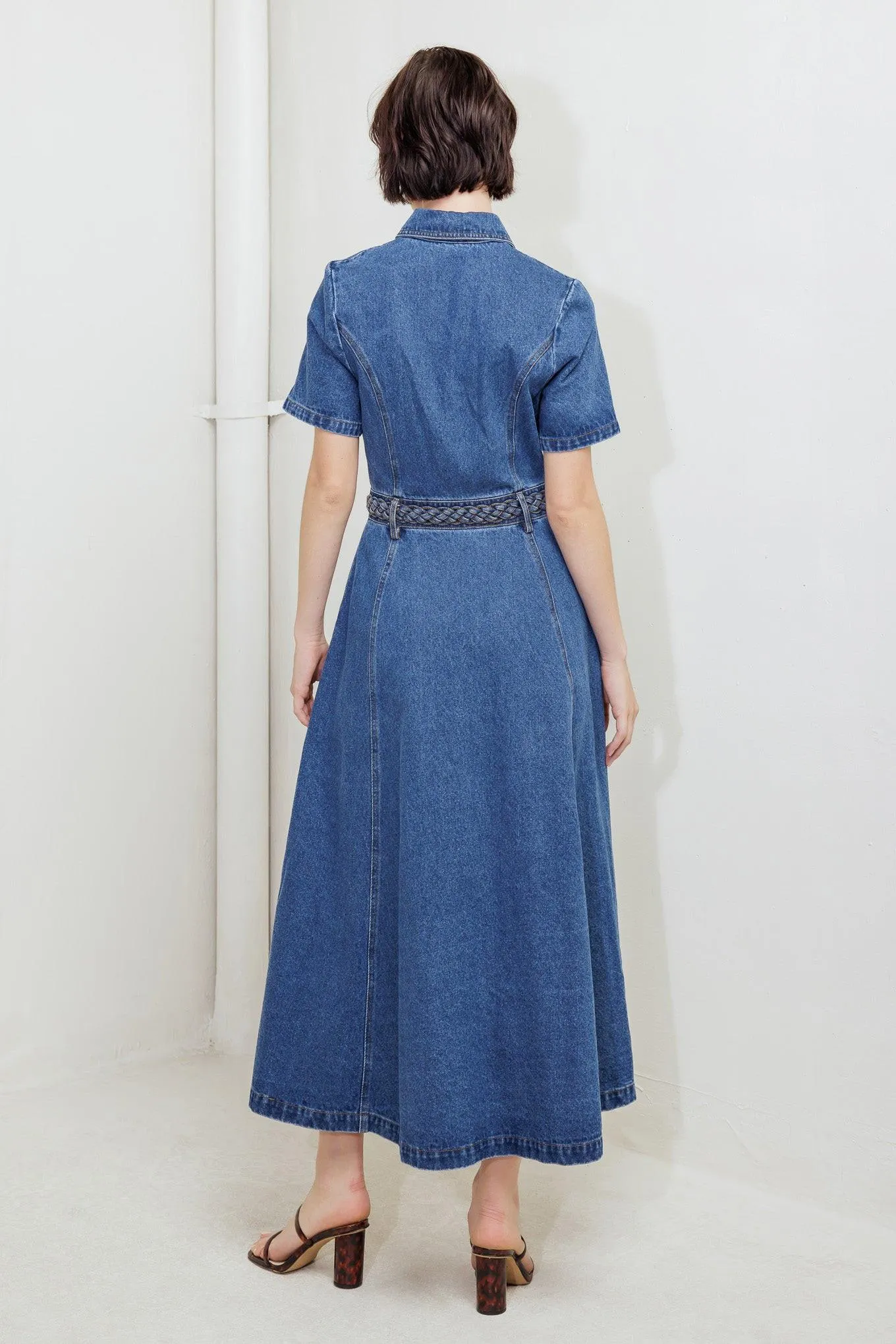 Hidden Smile Denim Midi Ress sold by Zulily product image thumbnail 4