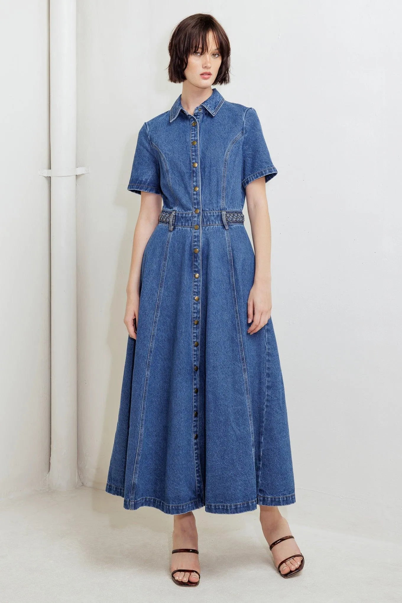 Hidden Smile Denim Midi Ress sold by Zulily