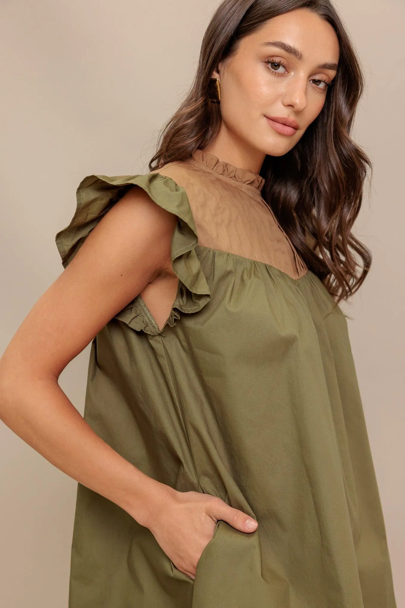 Forest Whisper Woven Mini Dress sold by Zulily product image thumbnail 2