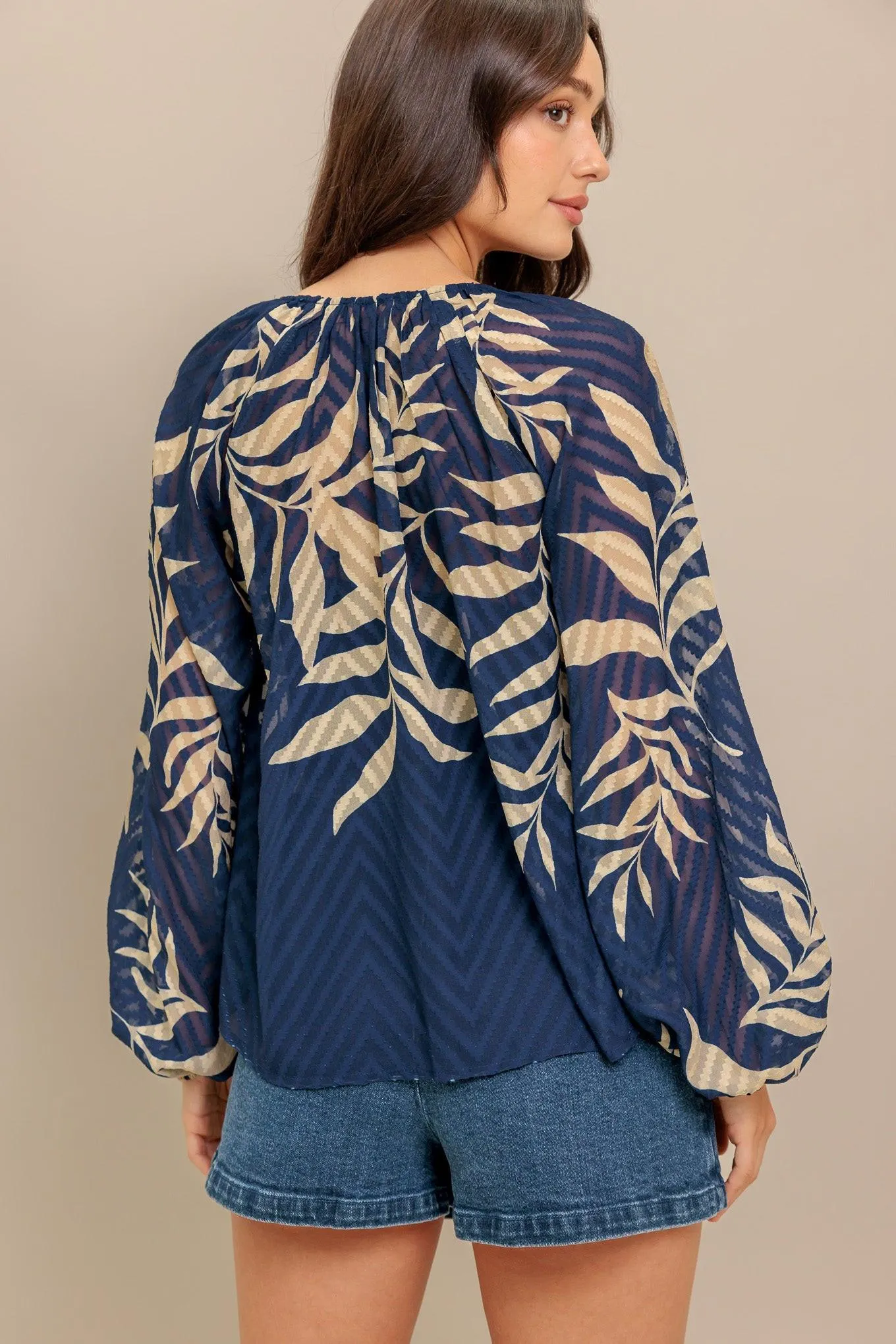 Midnight Walk Woven Top sold by Zulily product image thumbnail 3