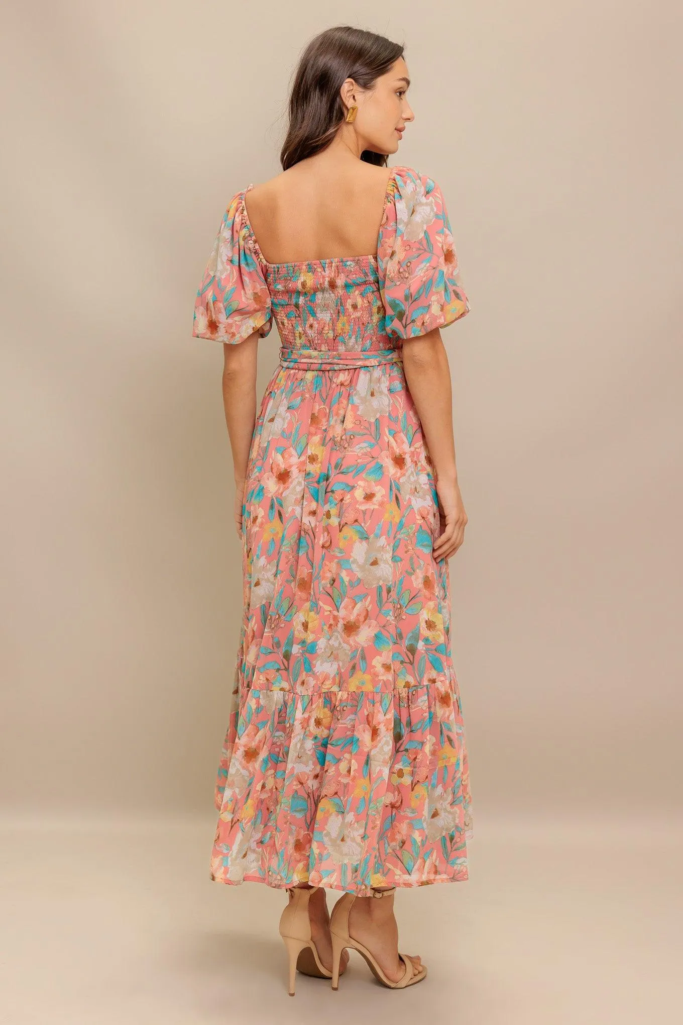 Rosy Twilight Woven Midi Dress sold by Zulily product image thumbnail 3