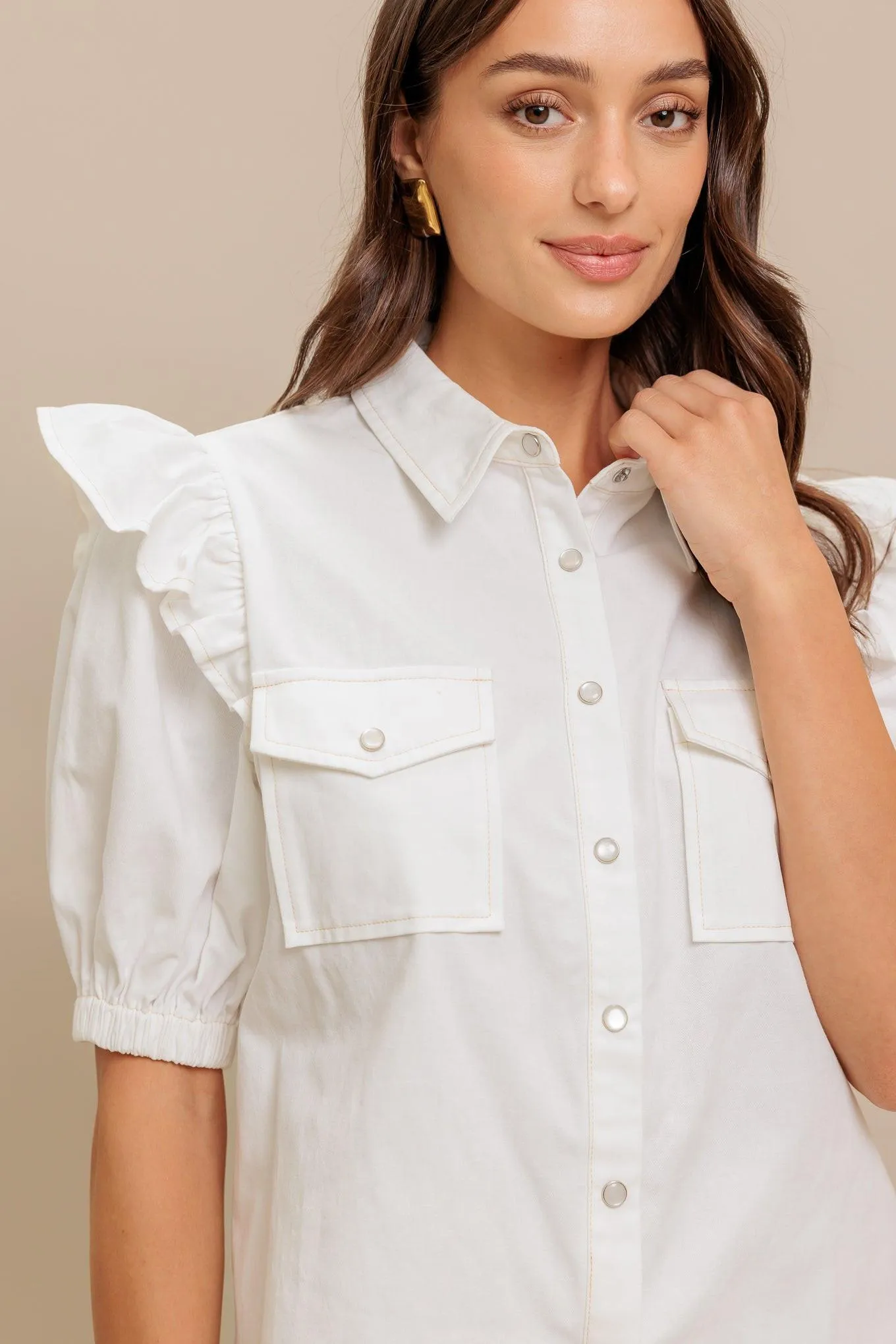 Muse Detail Woven Top sold by Zulily product image thumbnail 2