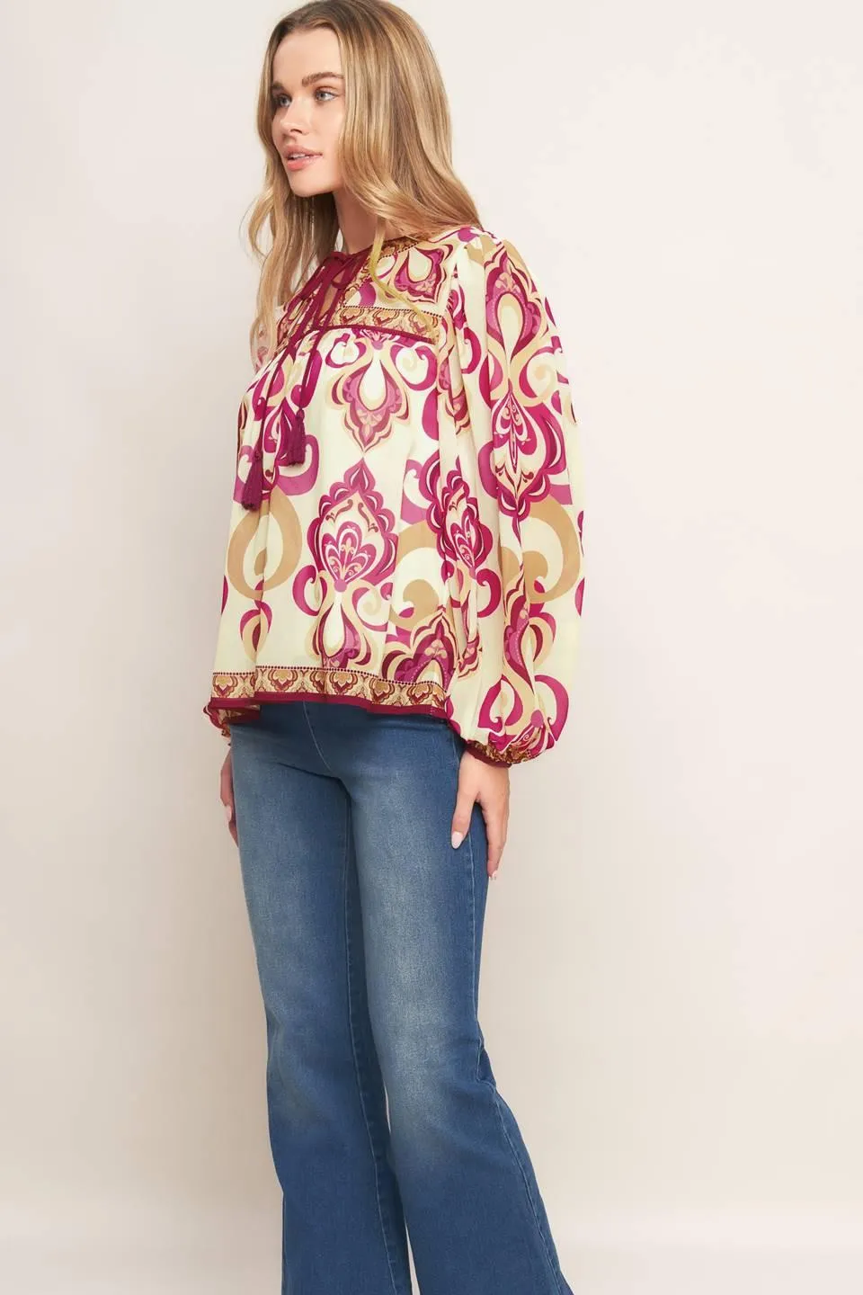 Fusion Groove Woven Top sold by Zulily product image thumbnail 4