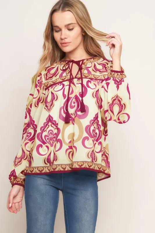 Fusion Groove Woven Top made by Flying Tomato