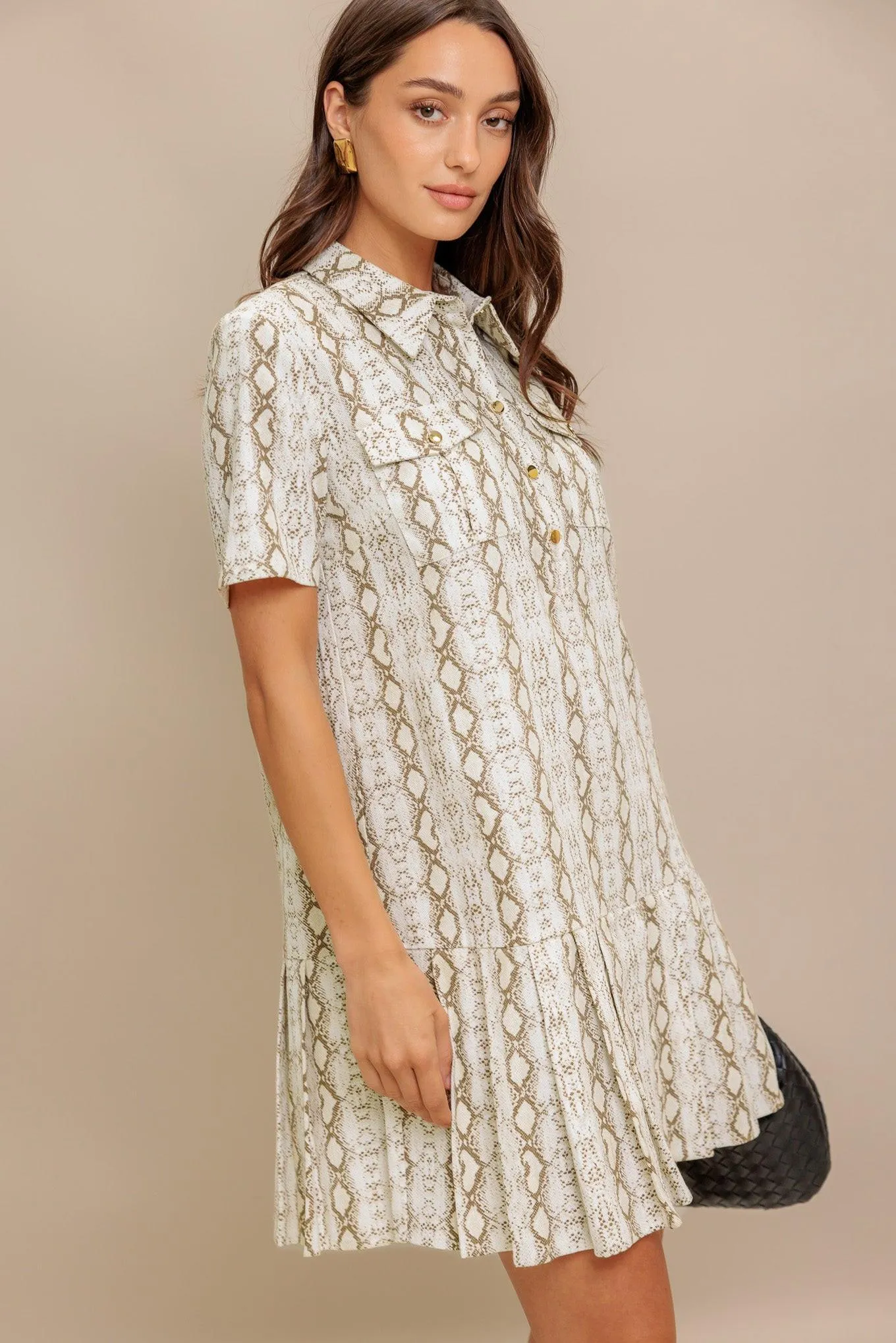 Chic Python Woven Mini Dress sold by Zulily product image thumbnail 4