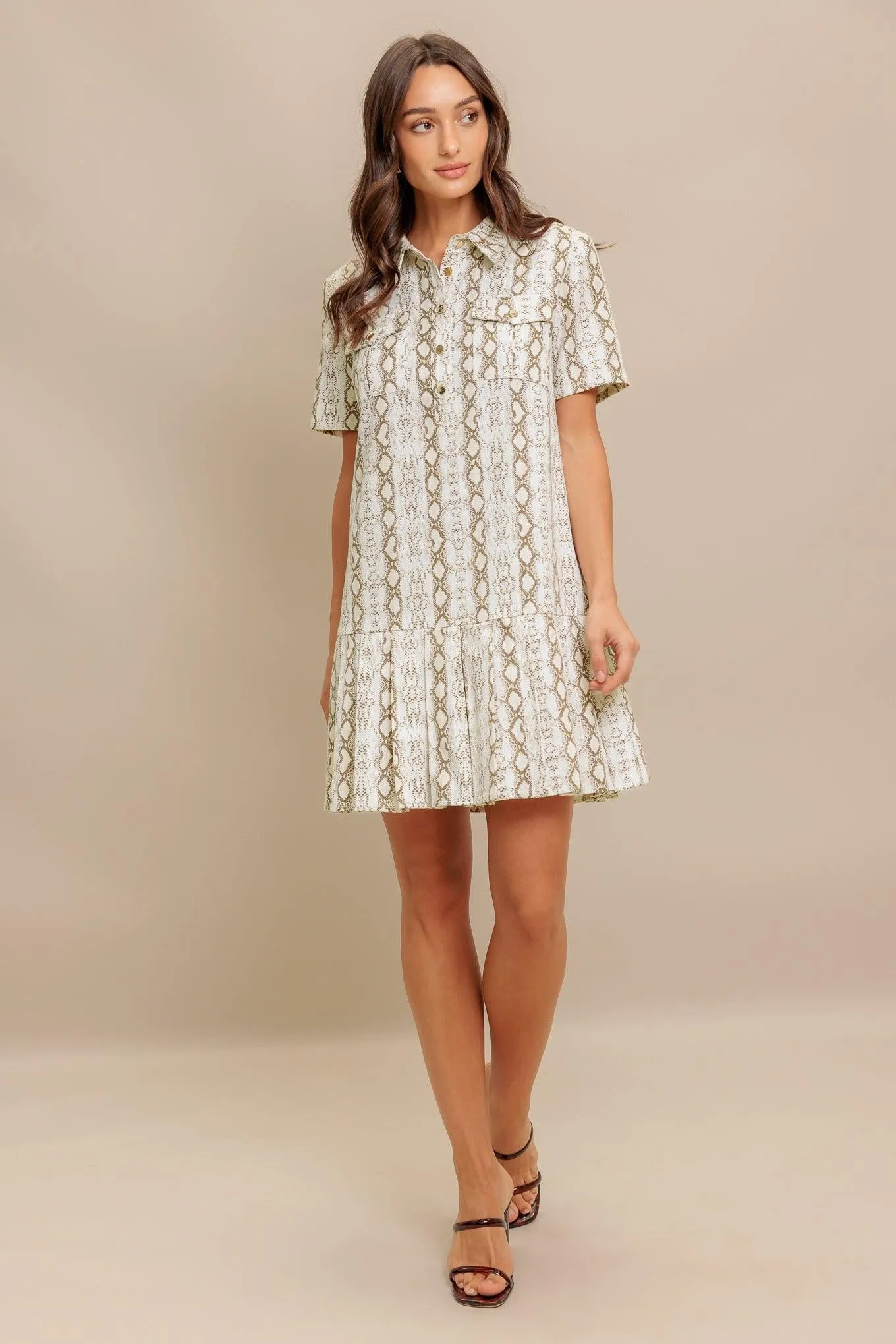 Chic Python Woven Mini Dress sold by Zulily product image thumbnail 5