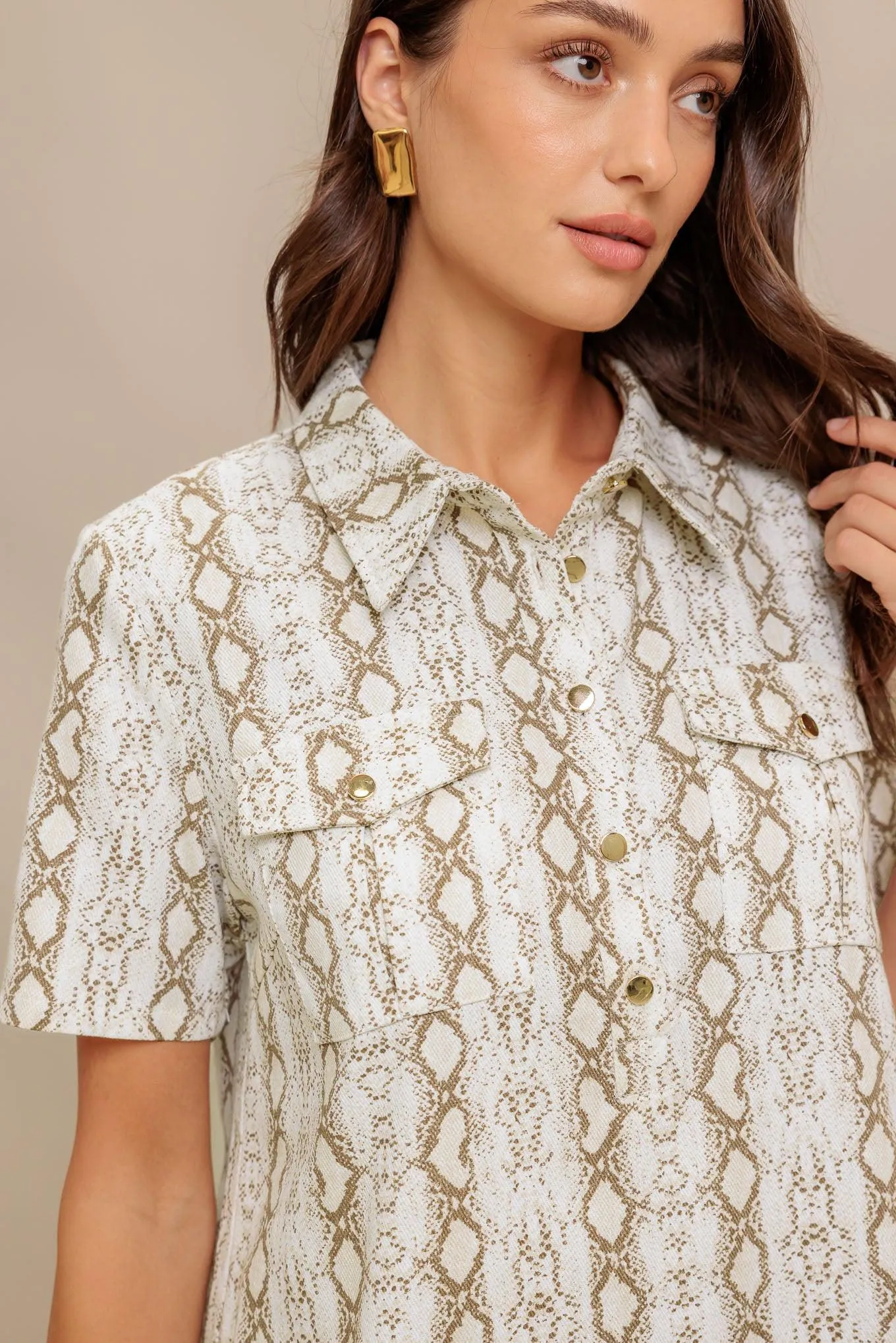 Chic Python Woven Mini Dress sold by Zulily product image thumbnail 2