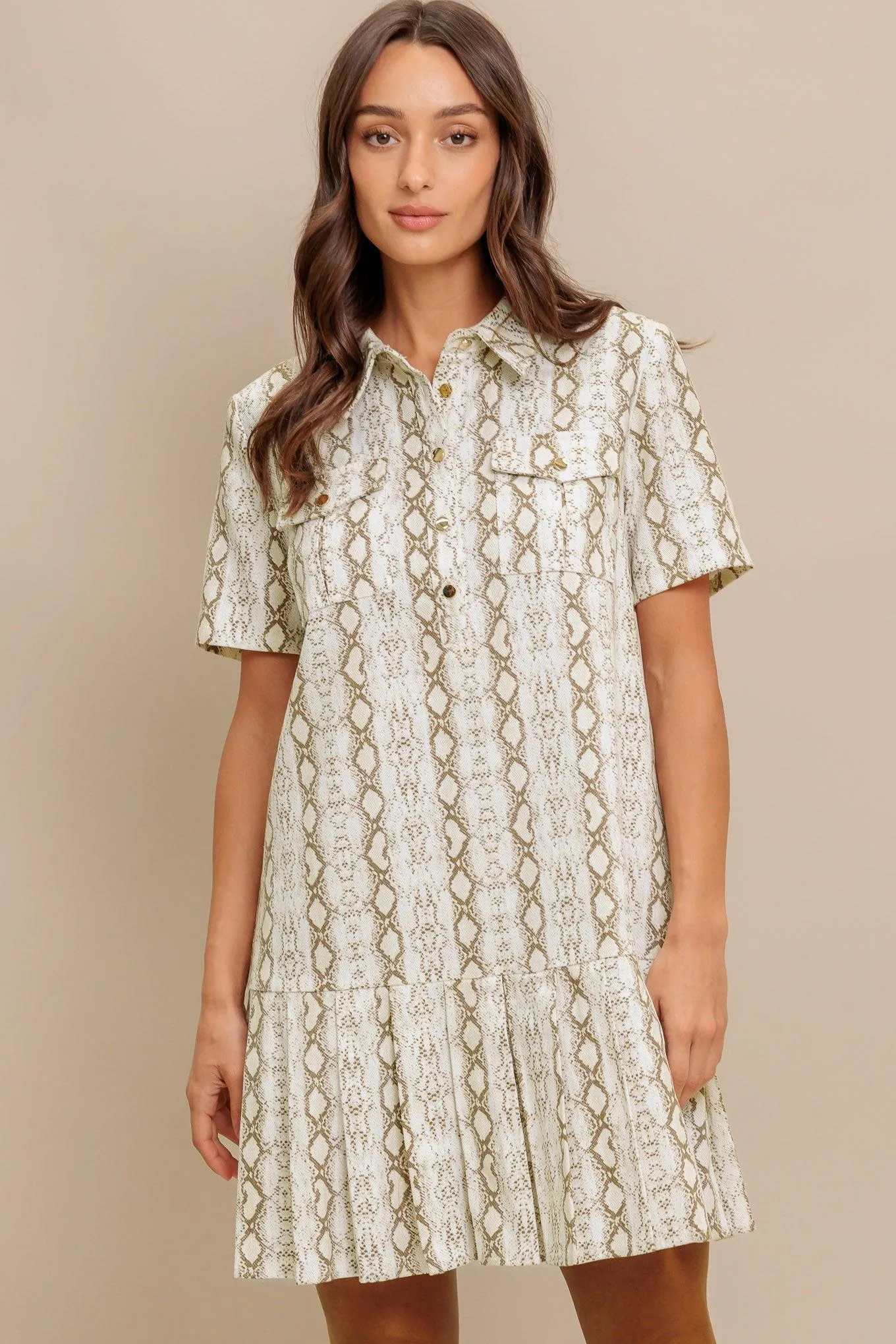 Chic Python Woven Mini Dress sold by Zulily product image thumbnail 3
