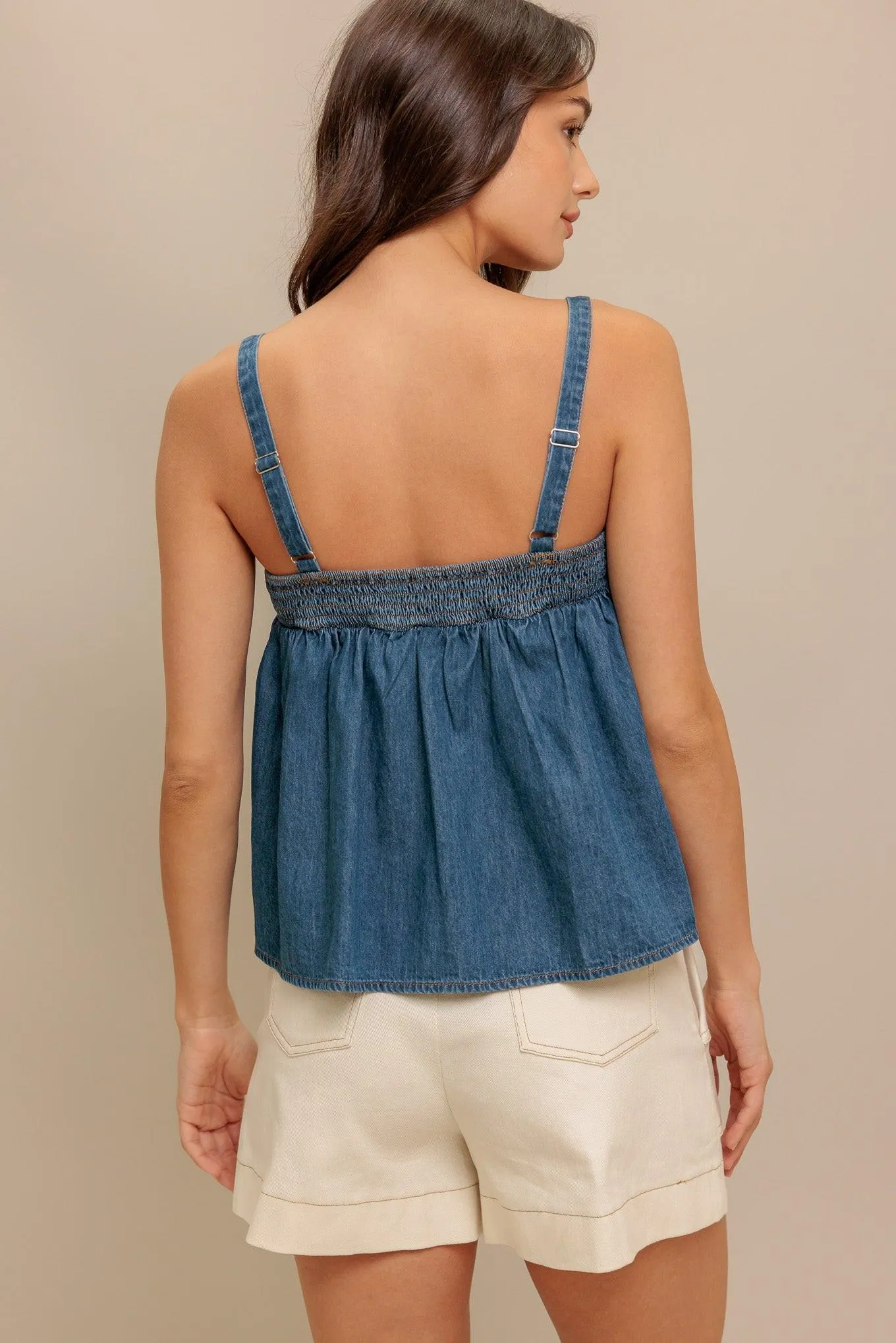 Urban Serenity Denim Top sold by Zulily product image thumbnail 2