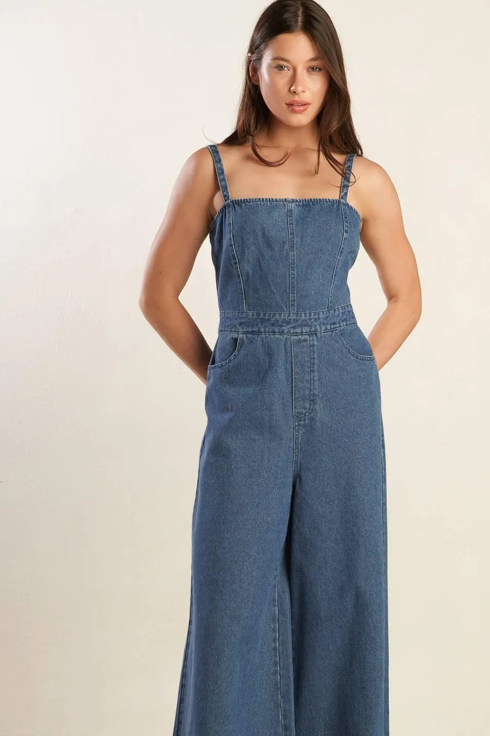 Clean Girl Denim Jumpsuit sold by Zulily