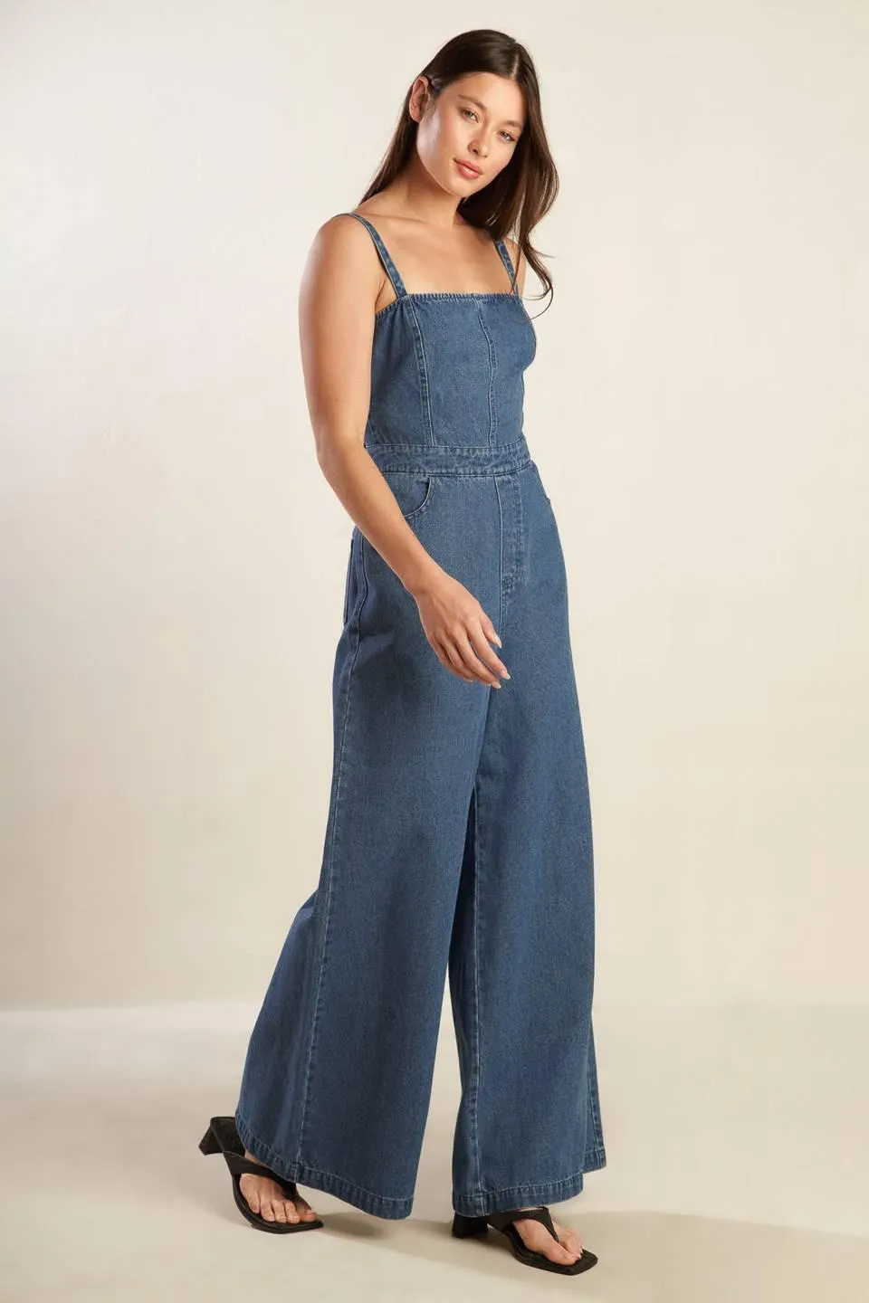 Clean Girl Denim Jumpsuit sold by Zulily product image thumbnail 5