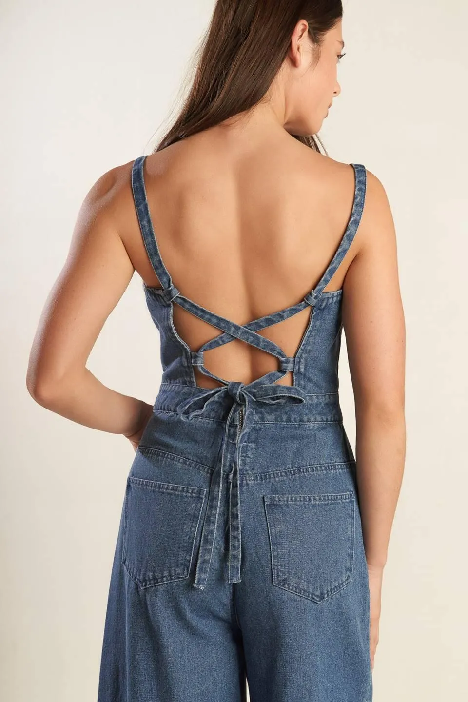Clean Girl Denim Jumpsuit sold by Zulily product image thumbnail 3
