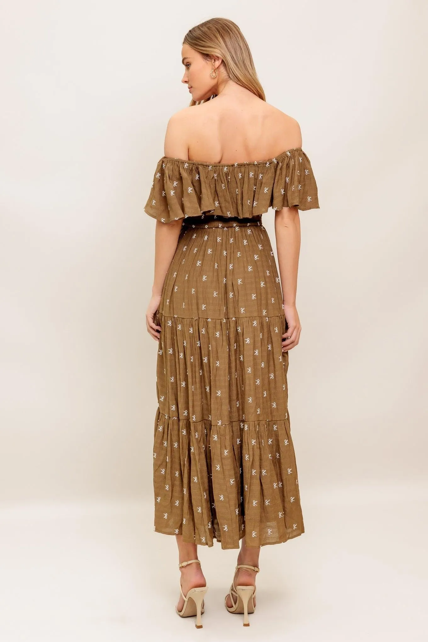 Belle Amour Brown Woven Midi Dress sold by Zulily product image thumbnail 2