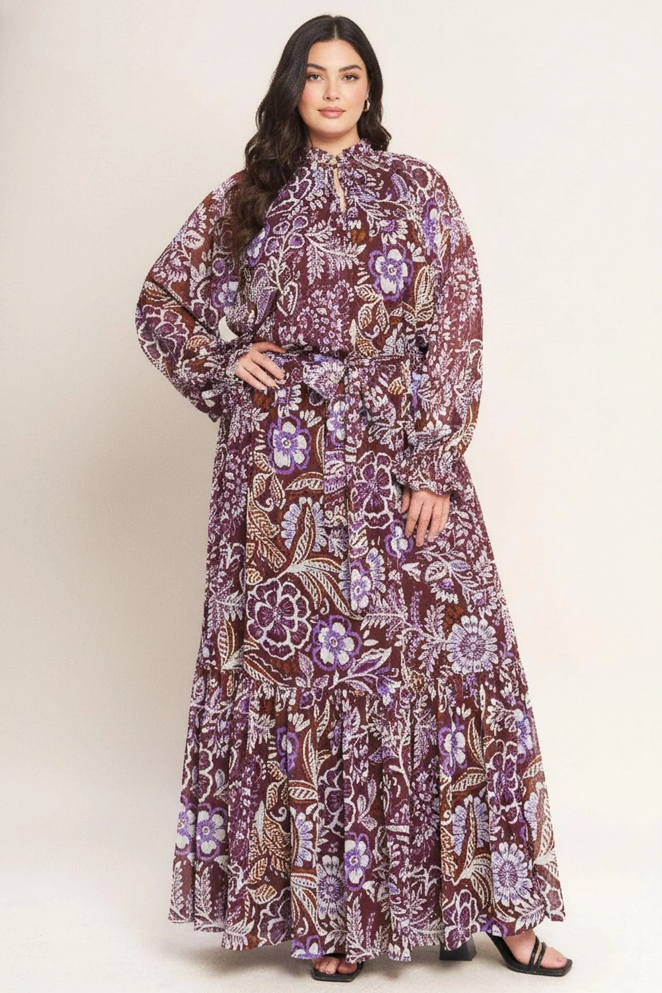 Violet Blossom Spirit Woven Maxi Dress sold by Zulily product image thumbnail 5